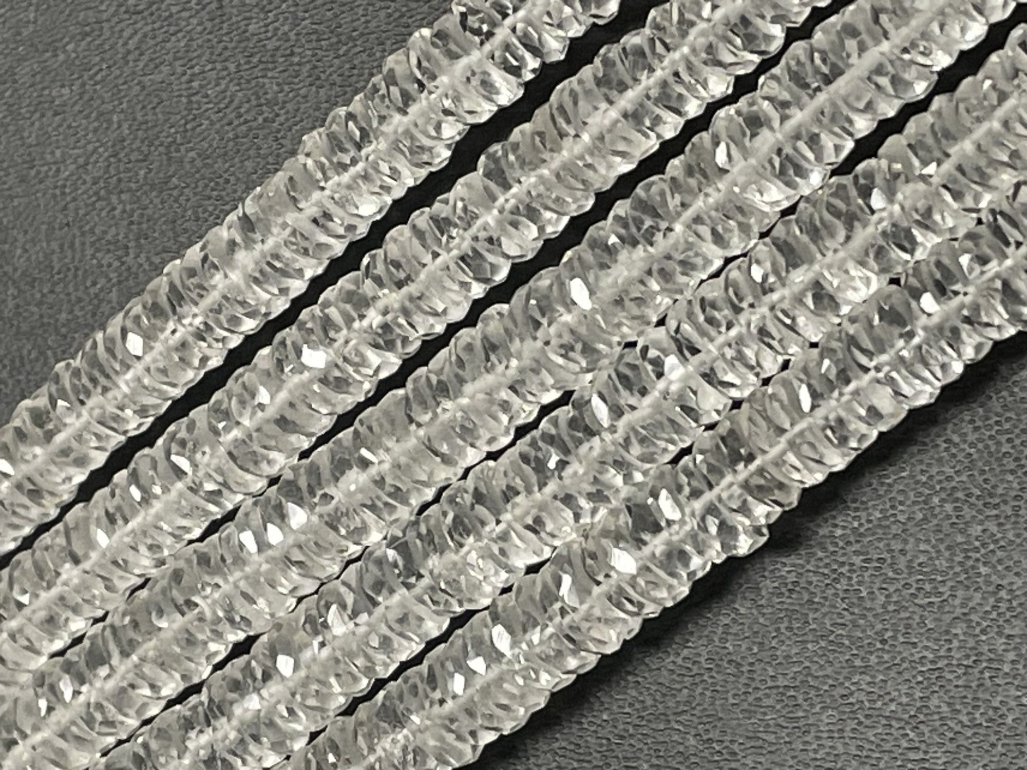 Crystal Quartz Tire Faceted