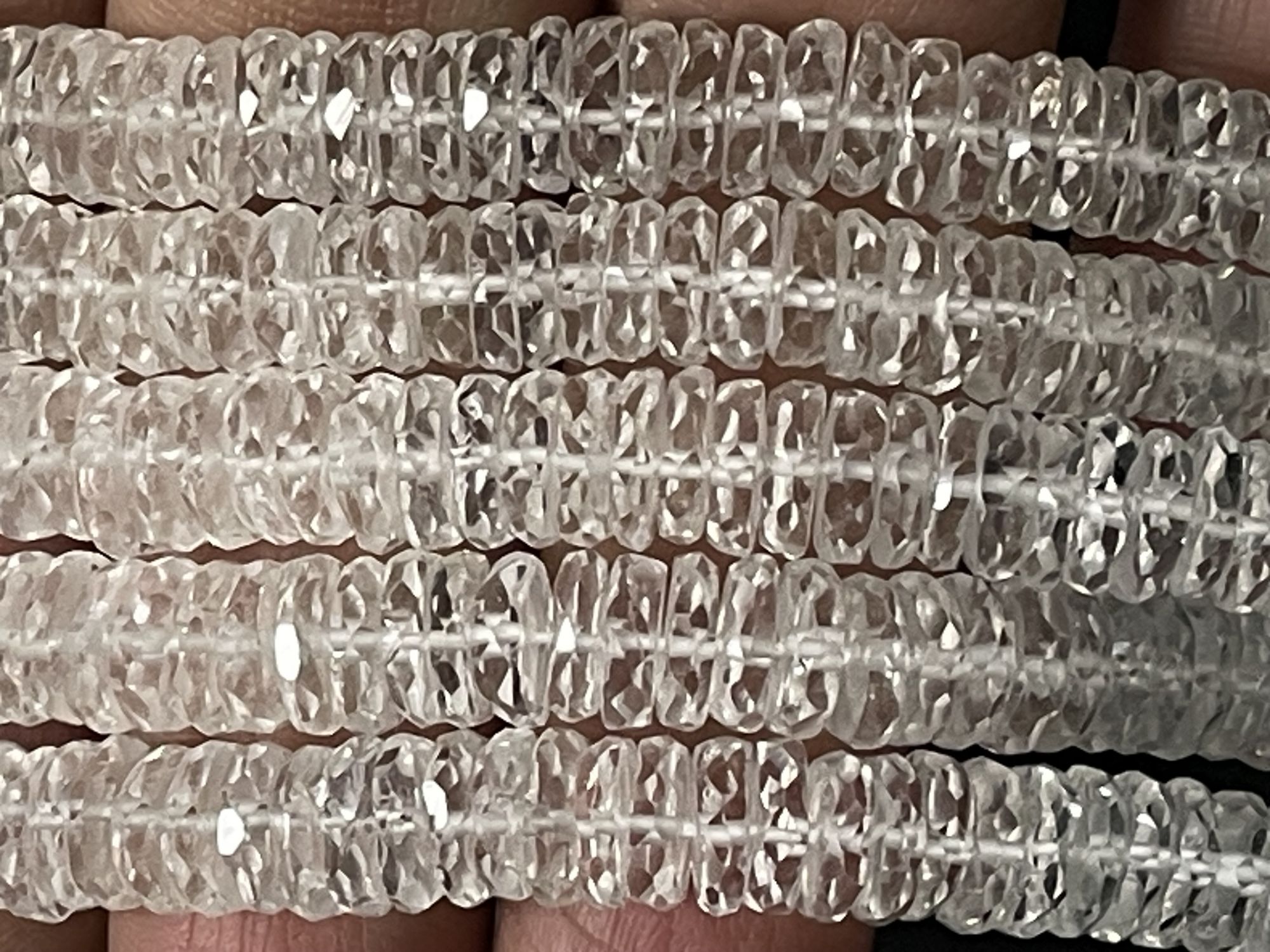 Crystal Quartz Tire Faceted
