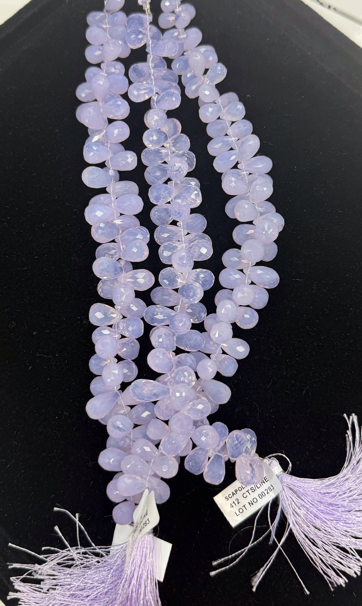 Scorolite Drops  Faceted