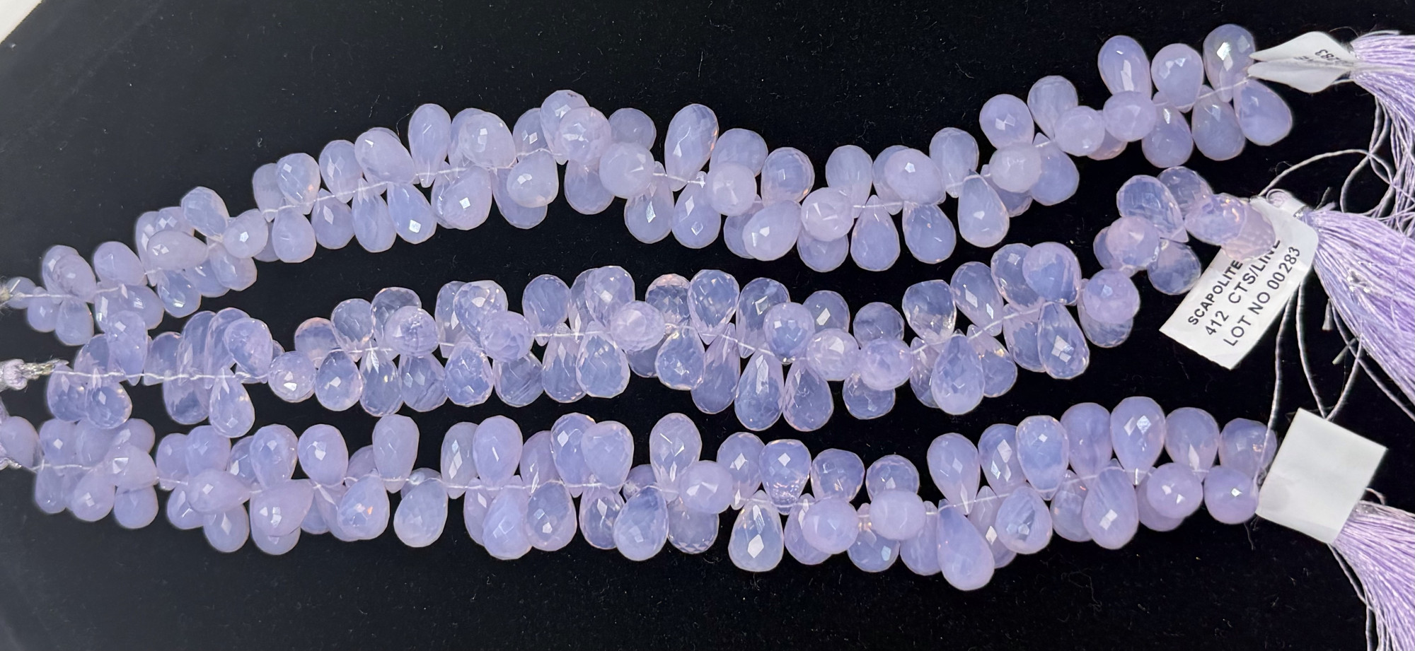 Scorolite Drops Faceted
