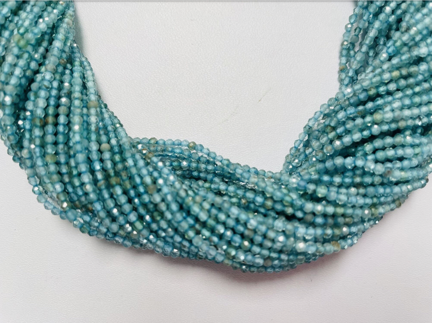 Apatite Rondelle Faceted