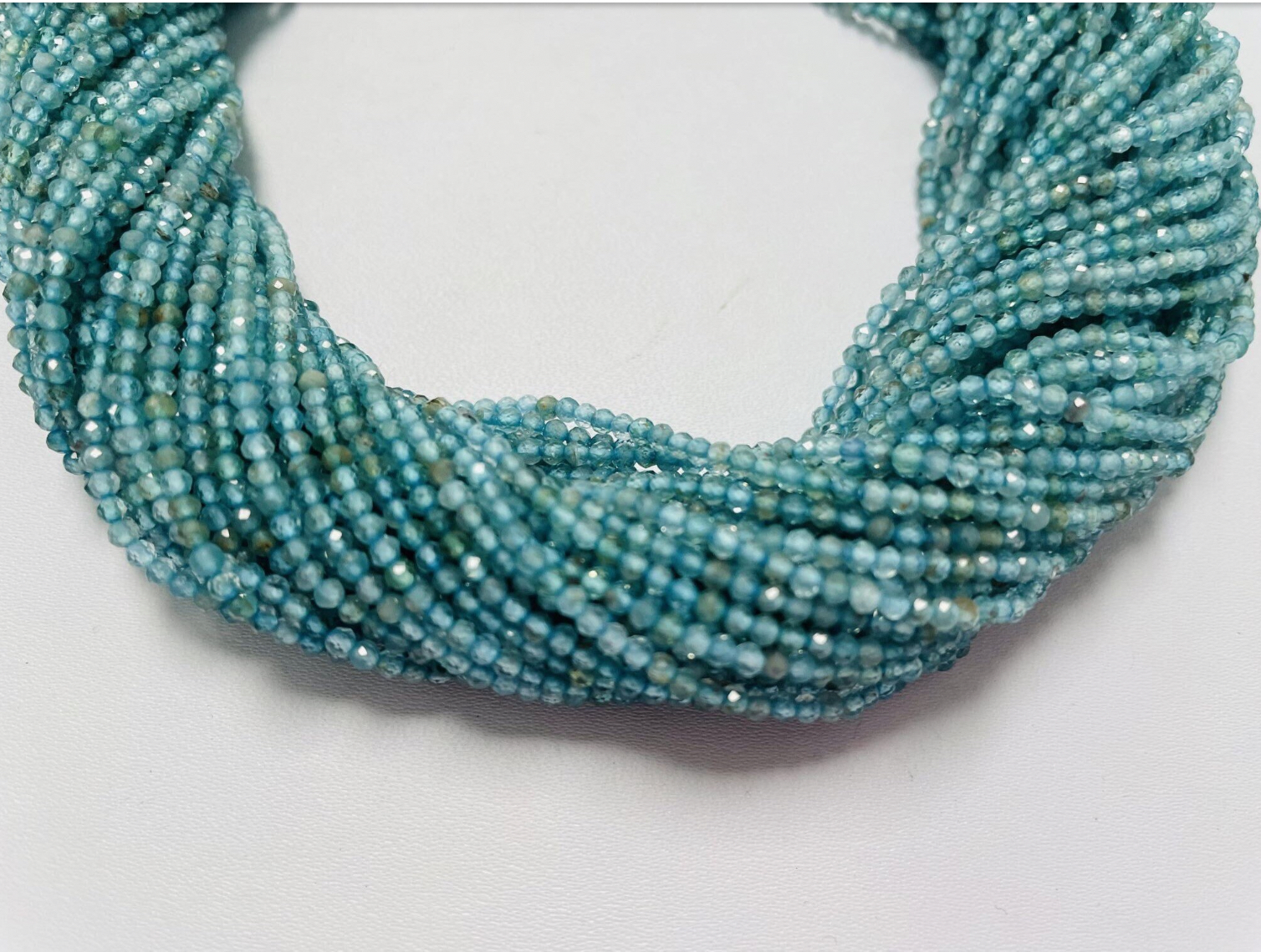 Apatite Rondelle Faceted