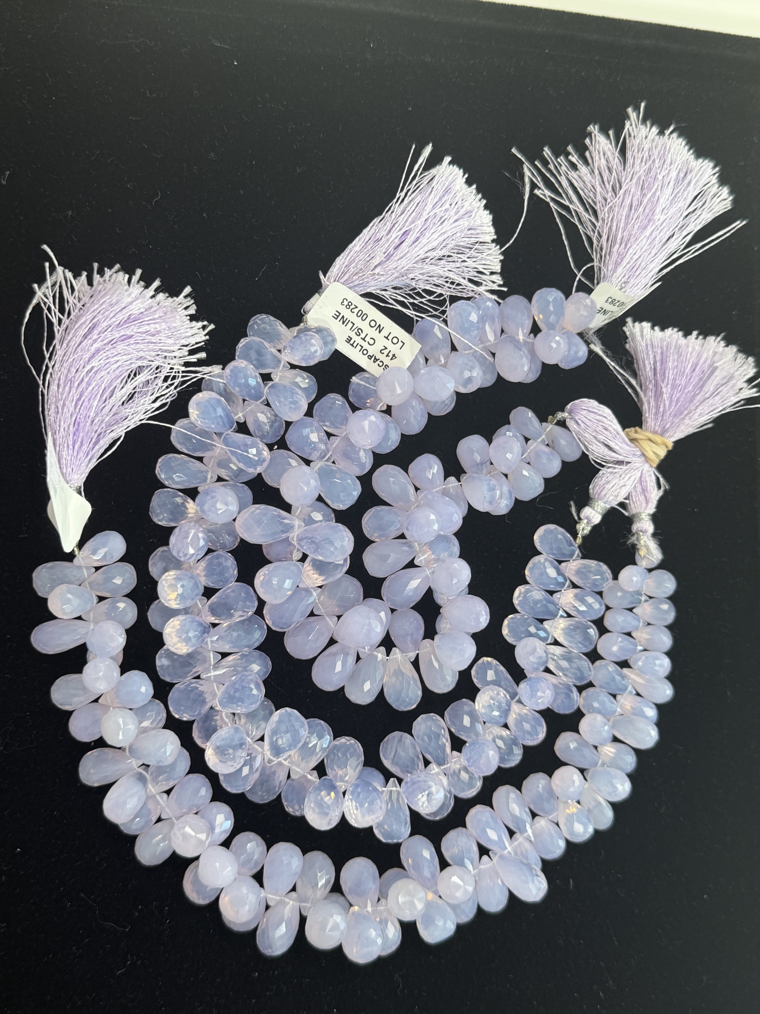 Scorolite Drops Faceted