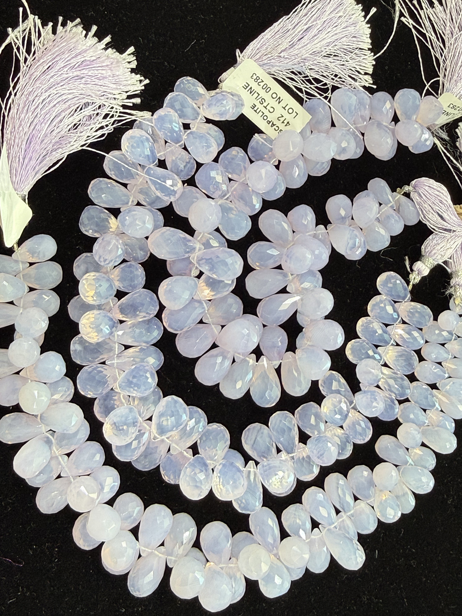 Scorolite Drops Faceted