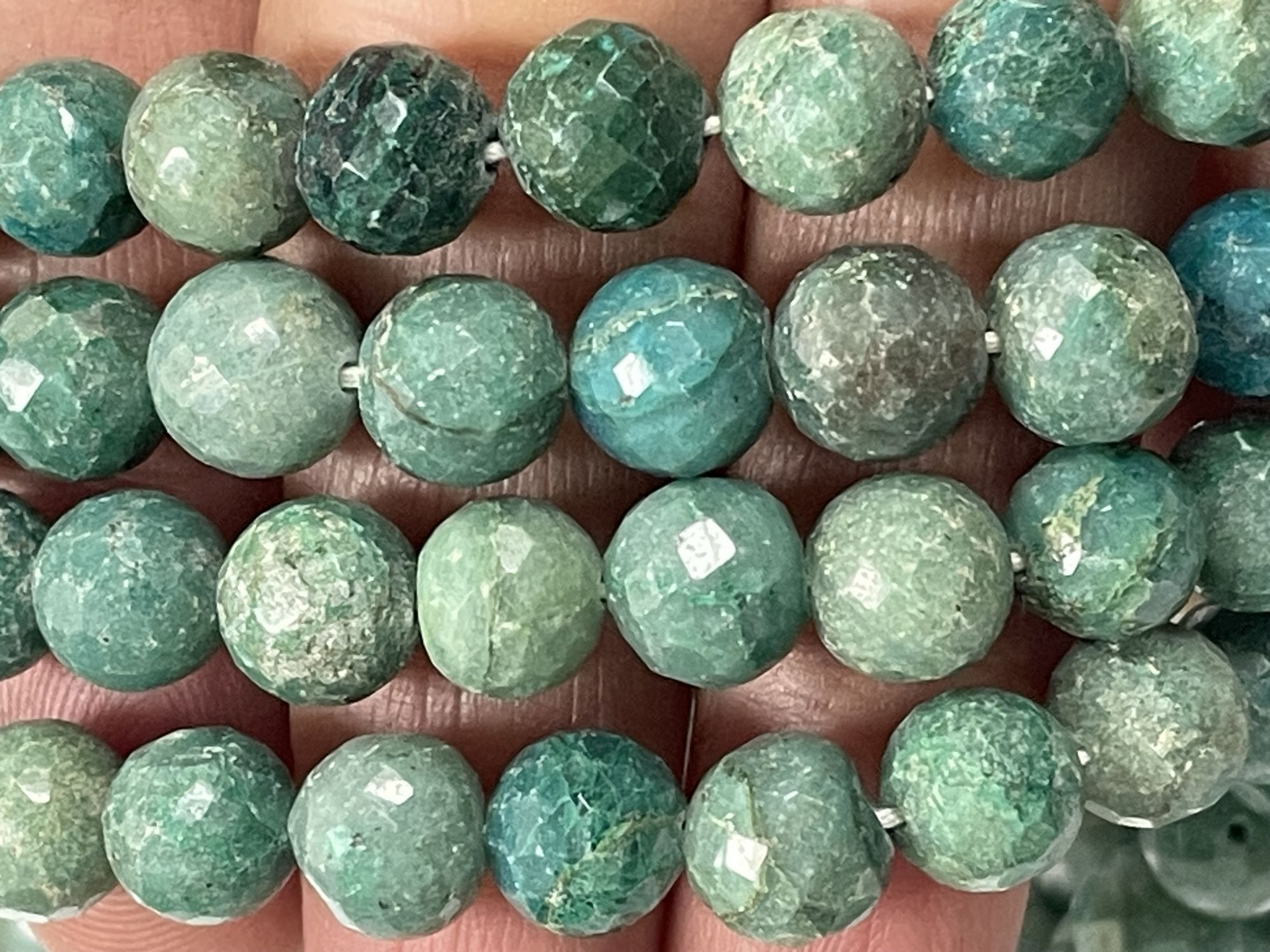 Chrysocolla Round Faceted