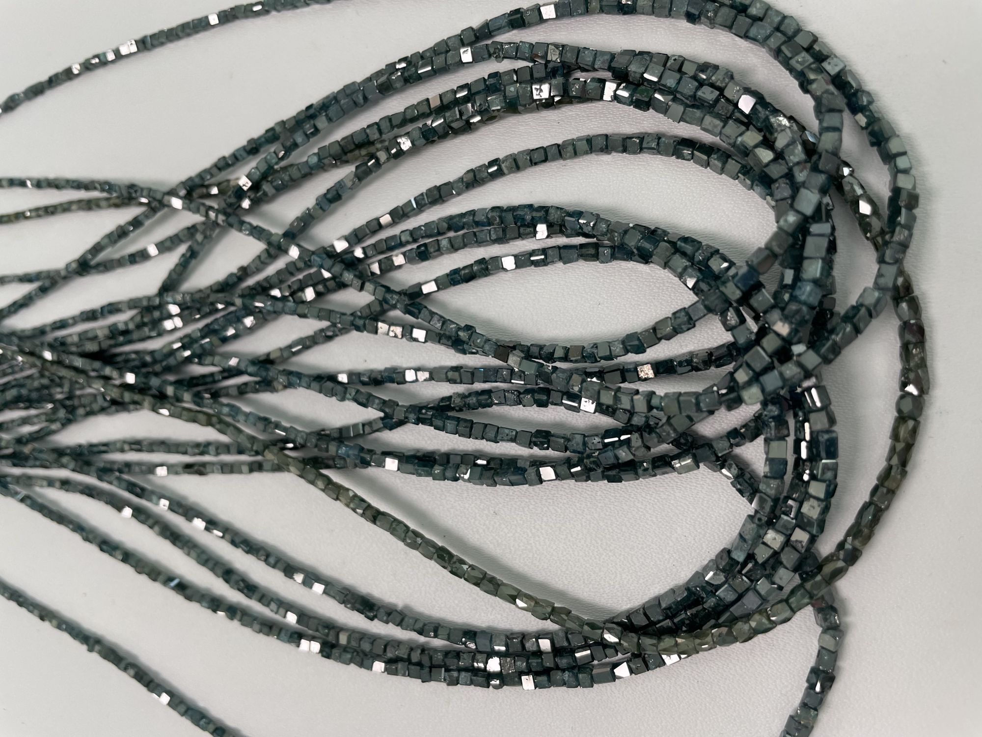 Blue Diamond Slim-Cube Faceted