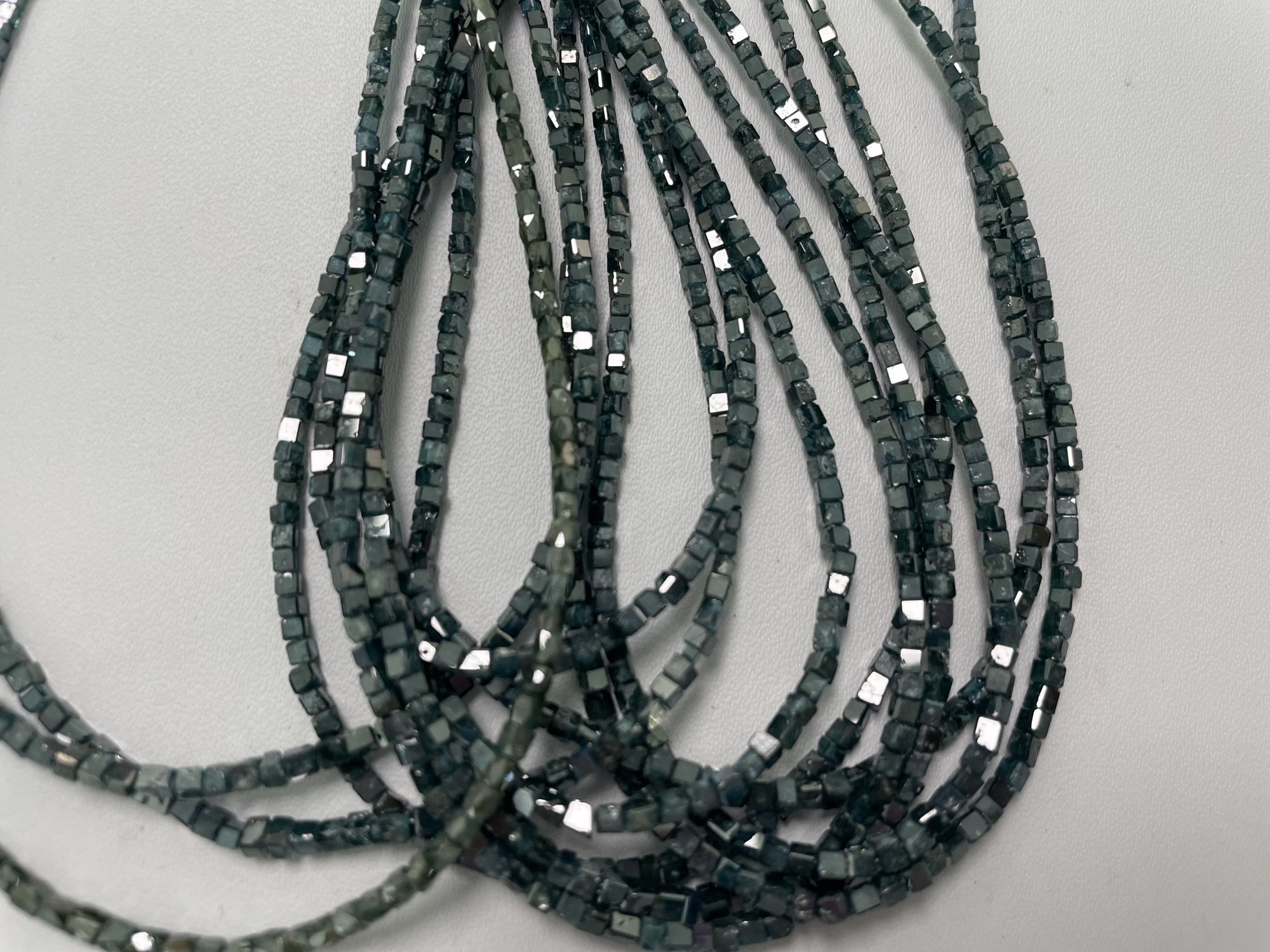 Blue Diamond Slim-Cube Faceted