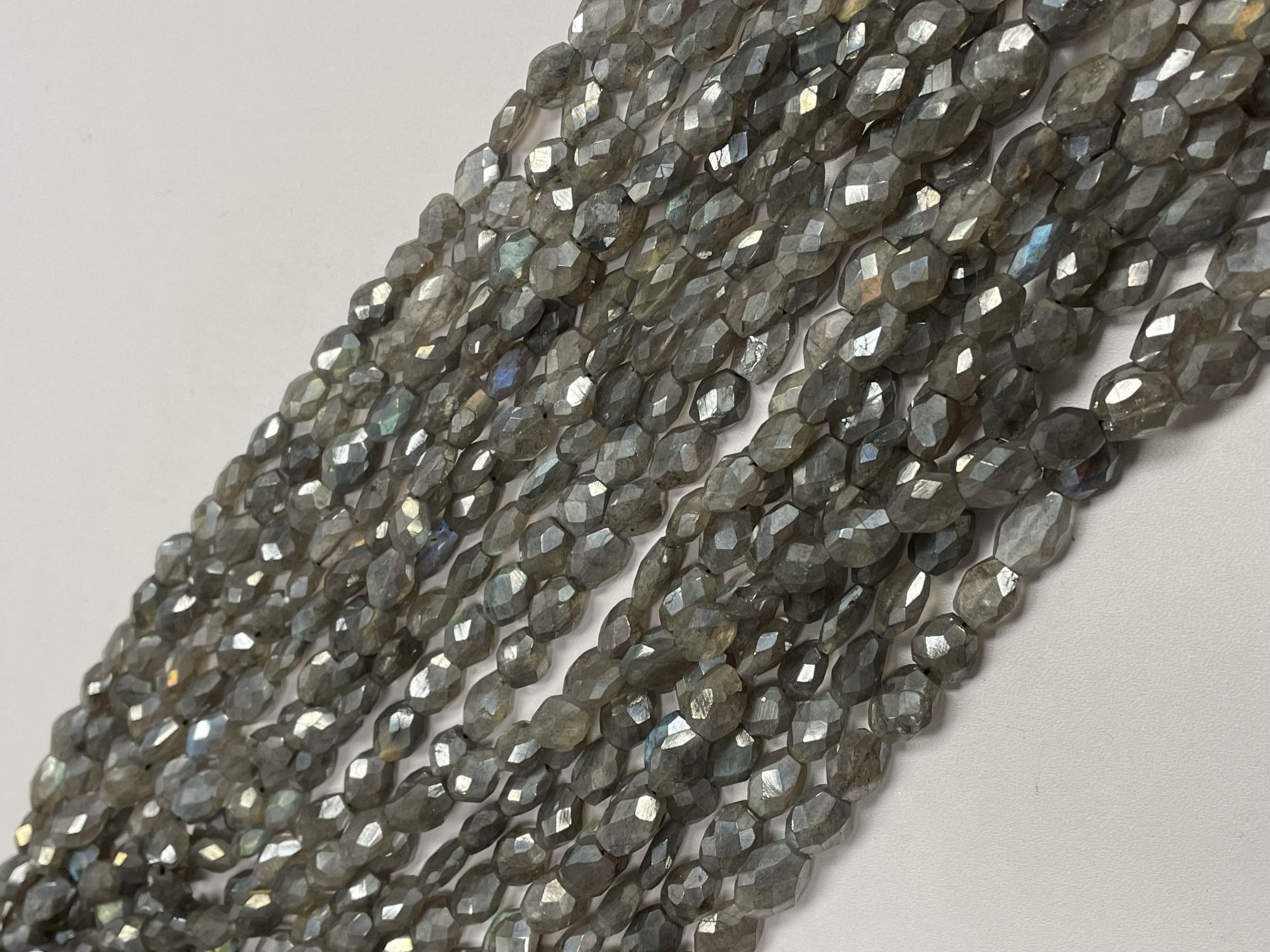 Coated Labradorite Nugget Faceted