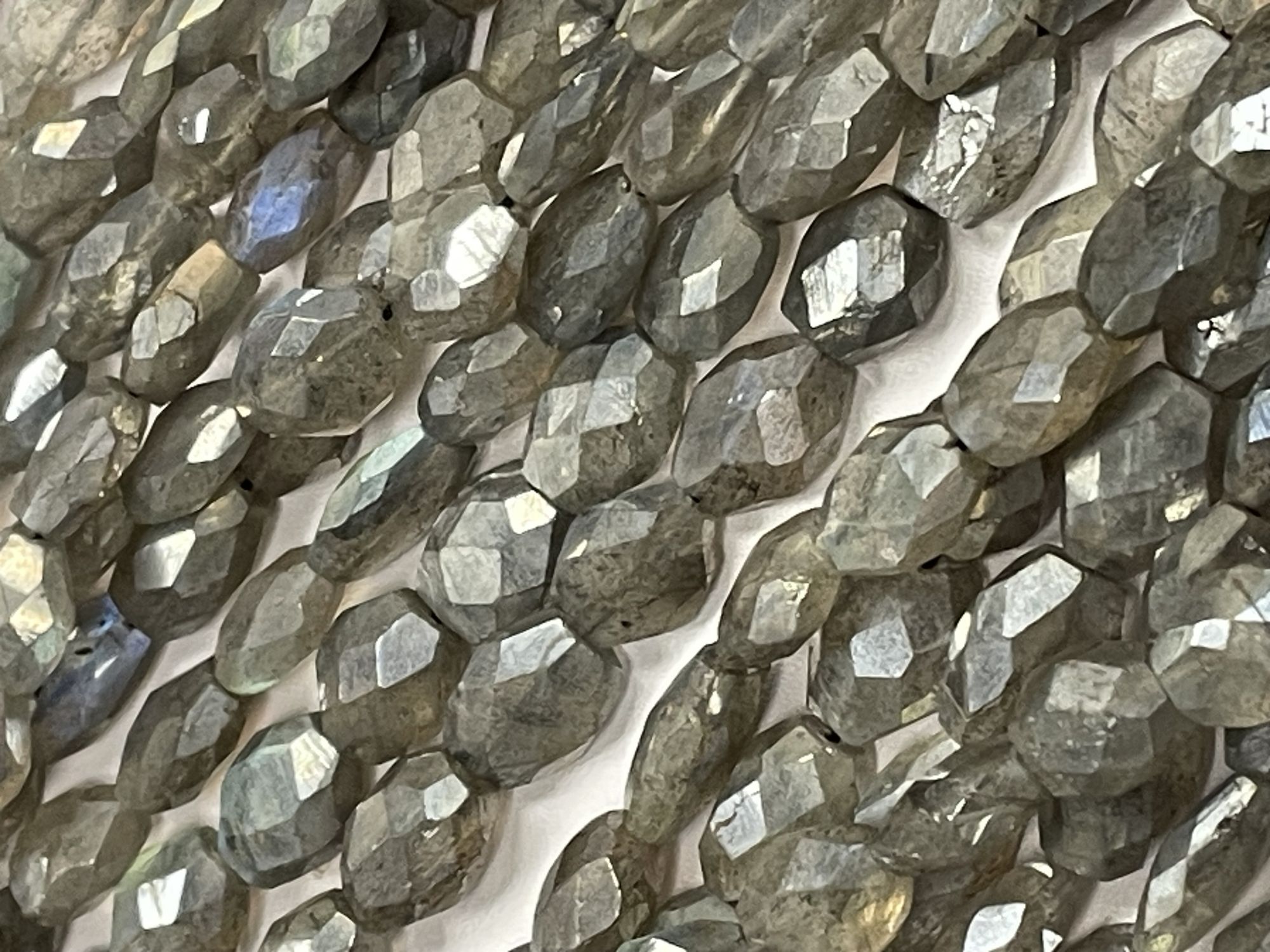 Coated Labradorite Nugget Faceted