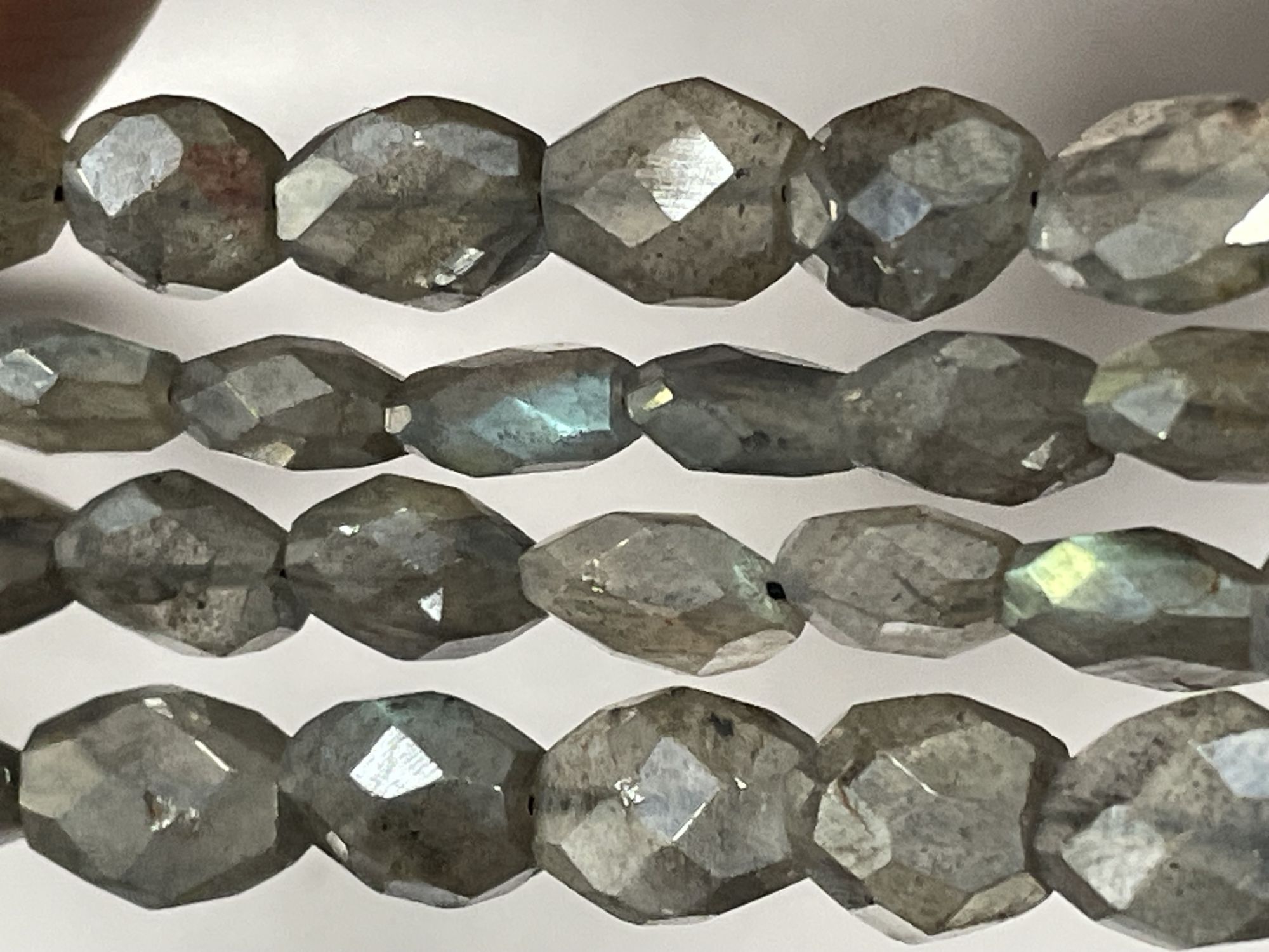 Coated Labradorite Nugget Faceted