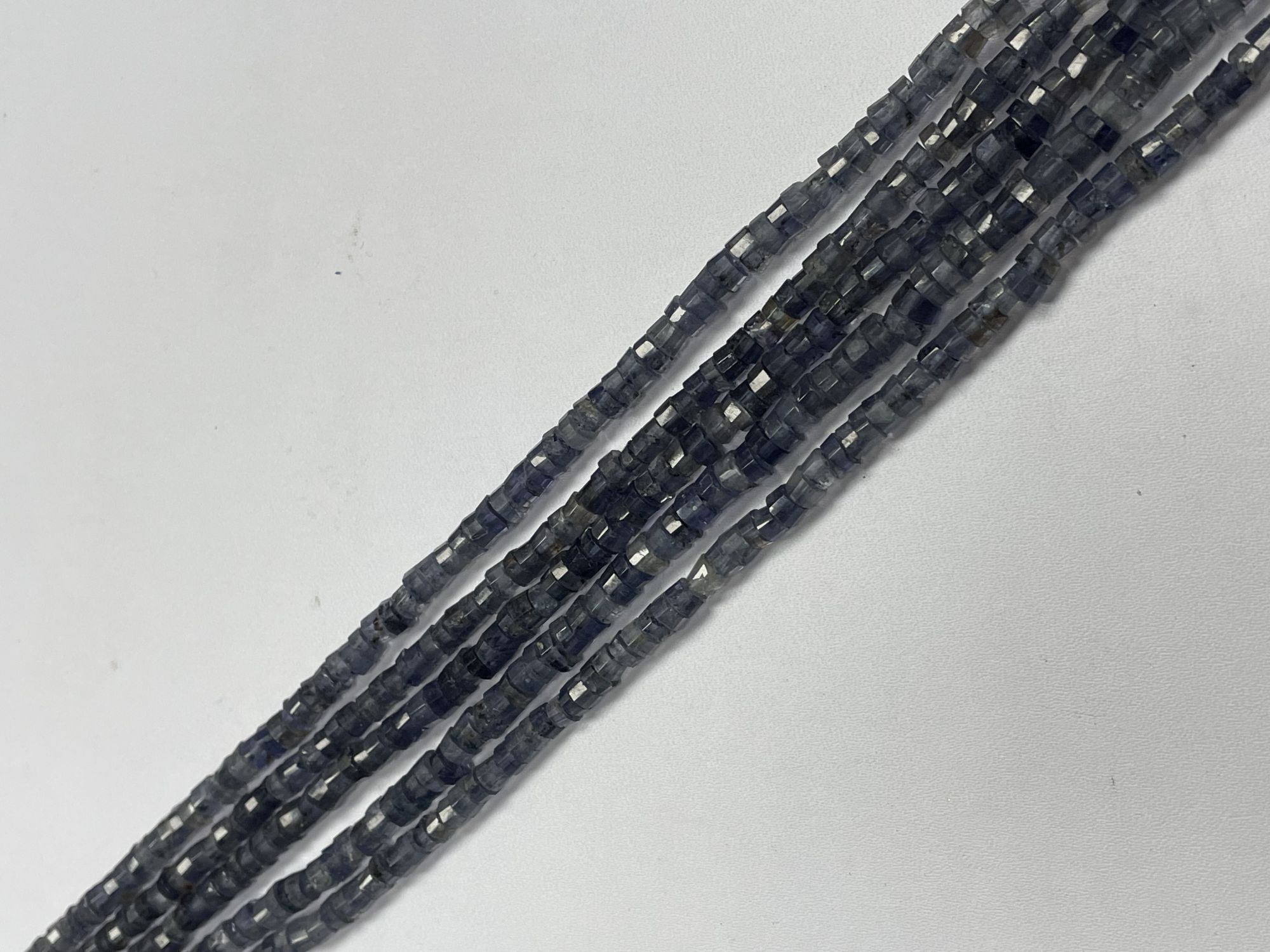 Iolite Heishi Faceted