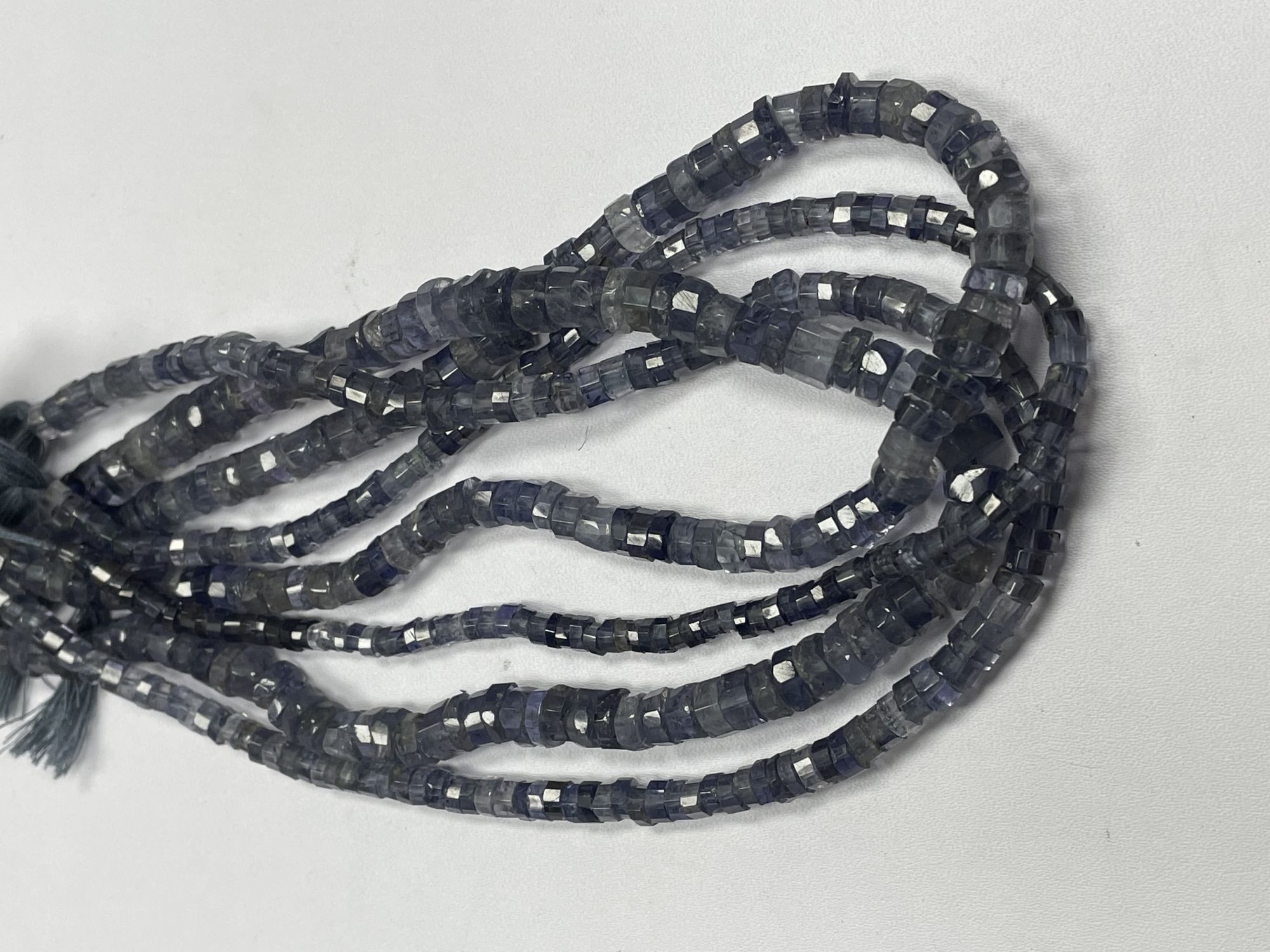 Iolite Heishi Faceted