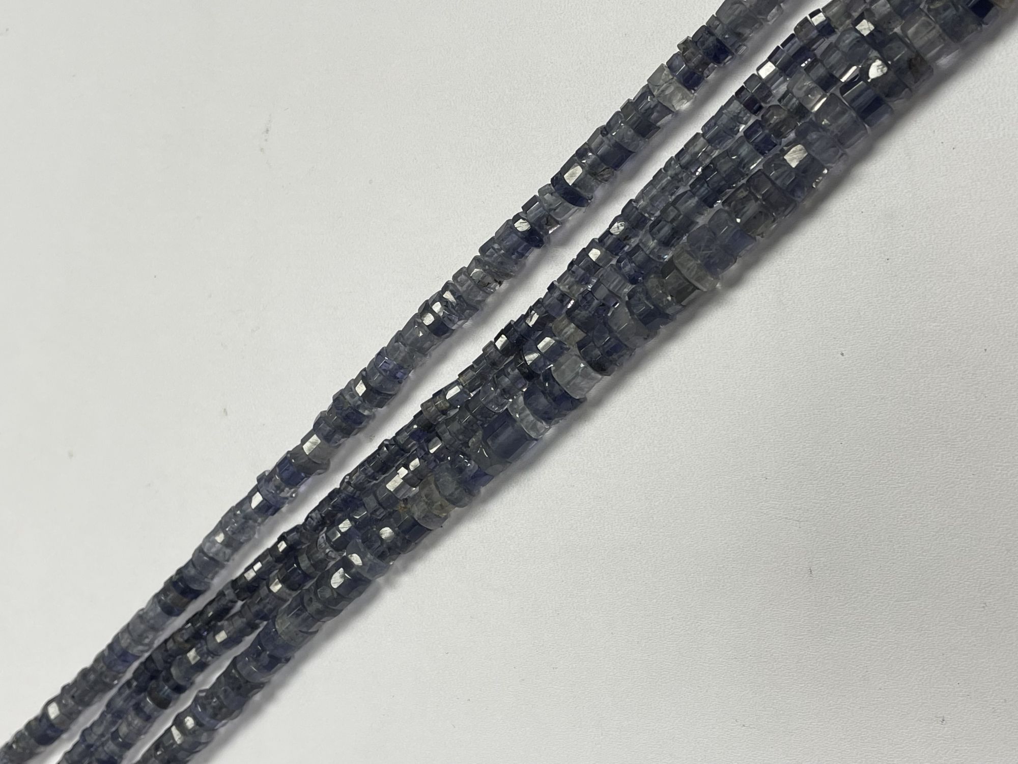 Iolite Heishi Faceted