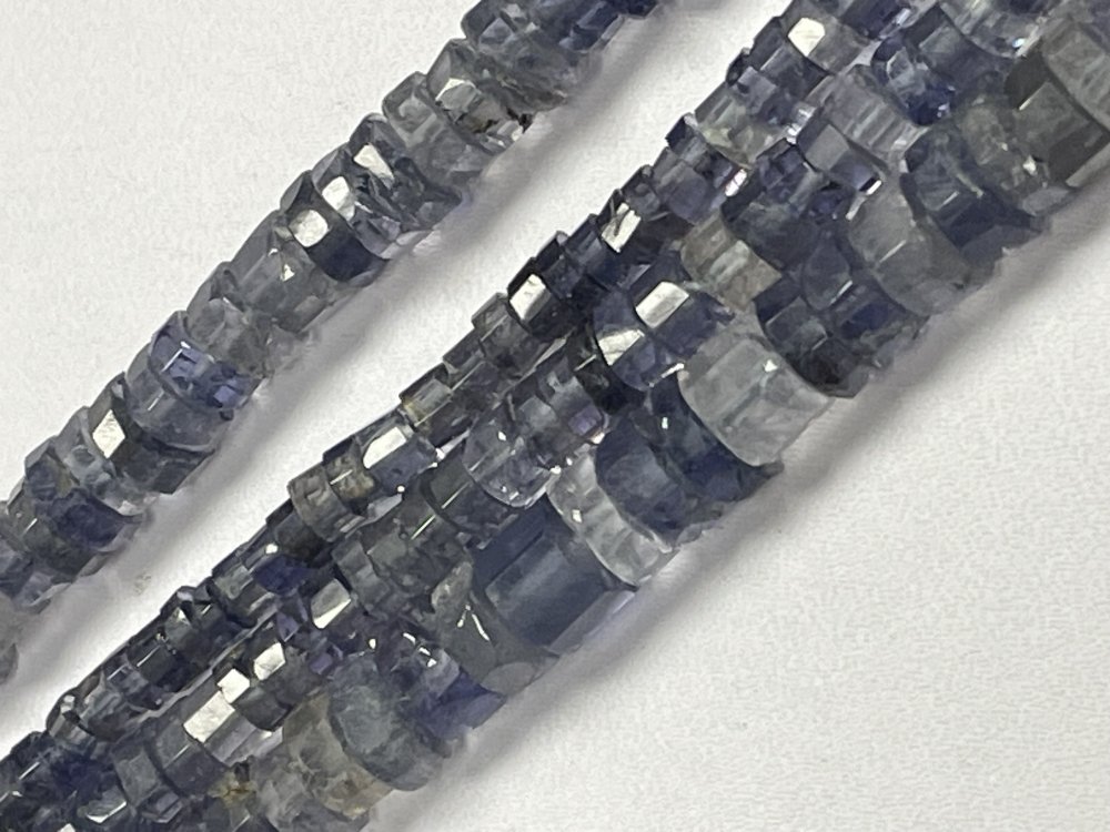 Iolite Heishi Faceted