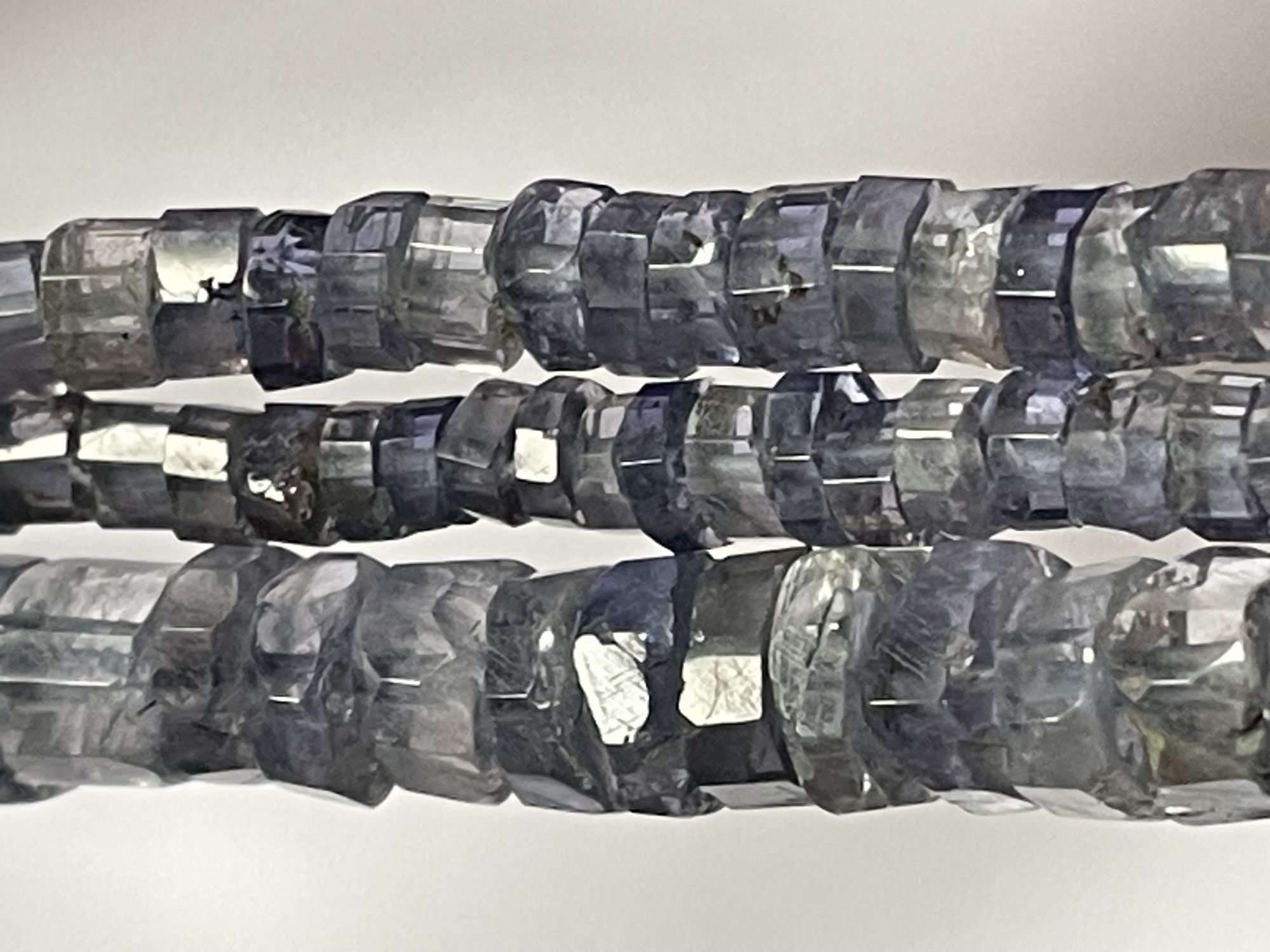 Iolite Heishi Faceted