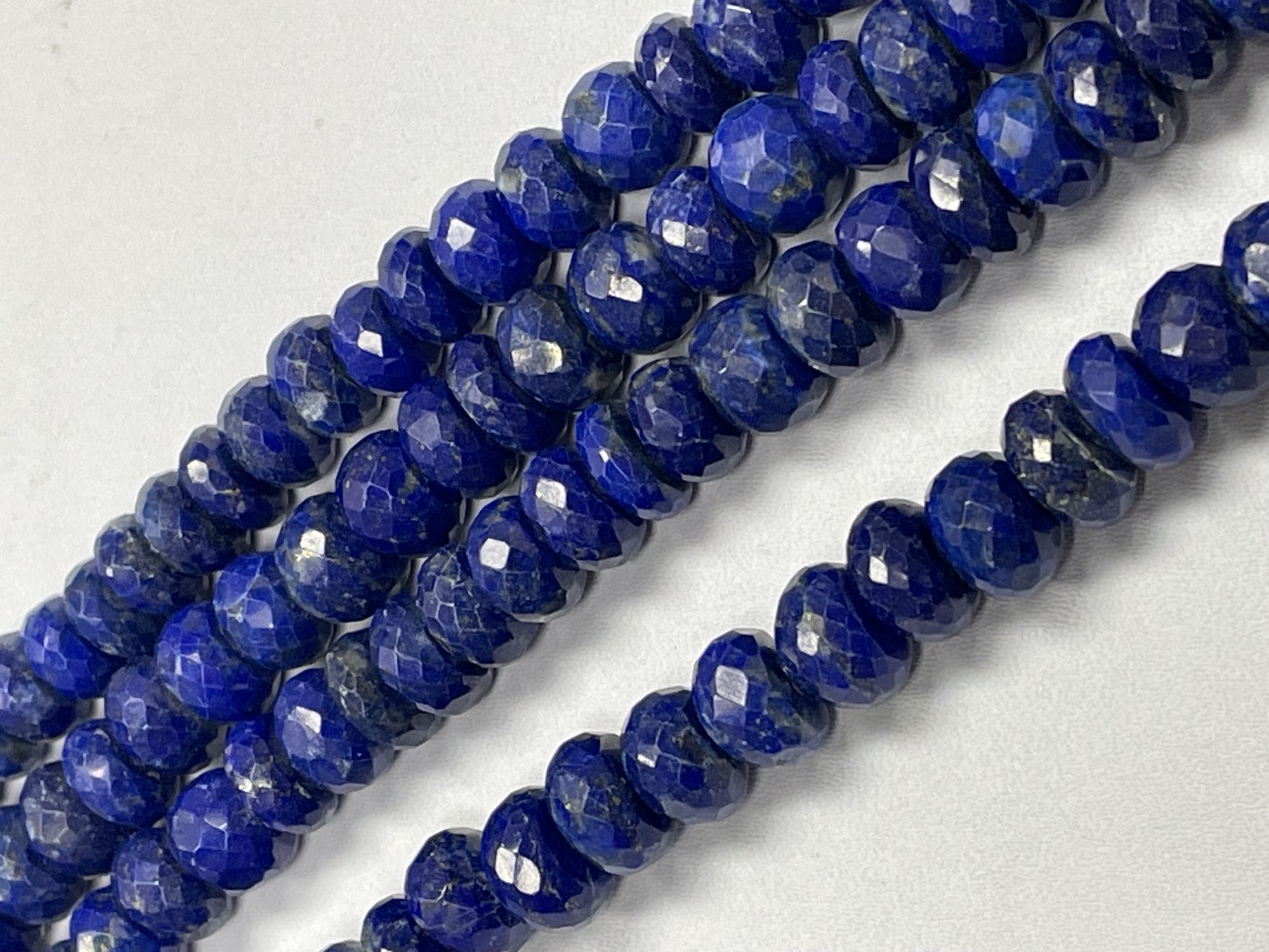 Lapis Rondelle Faceted
