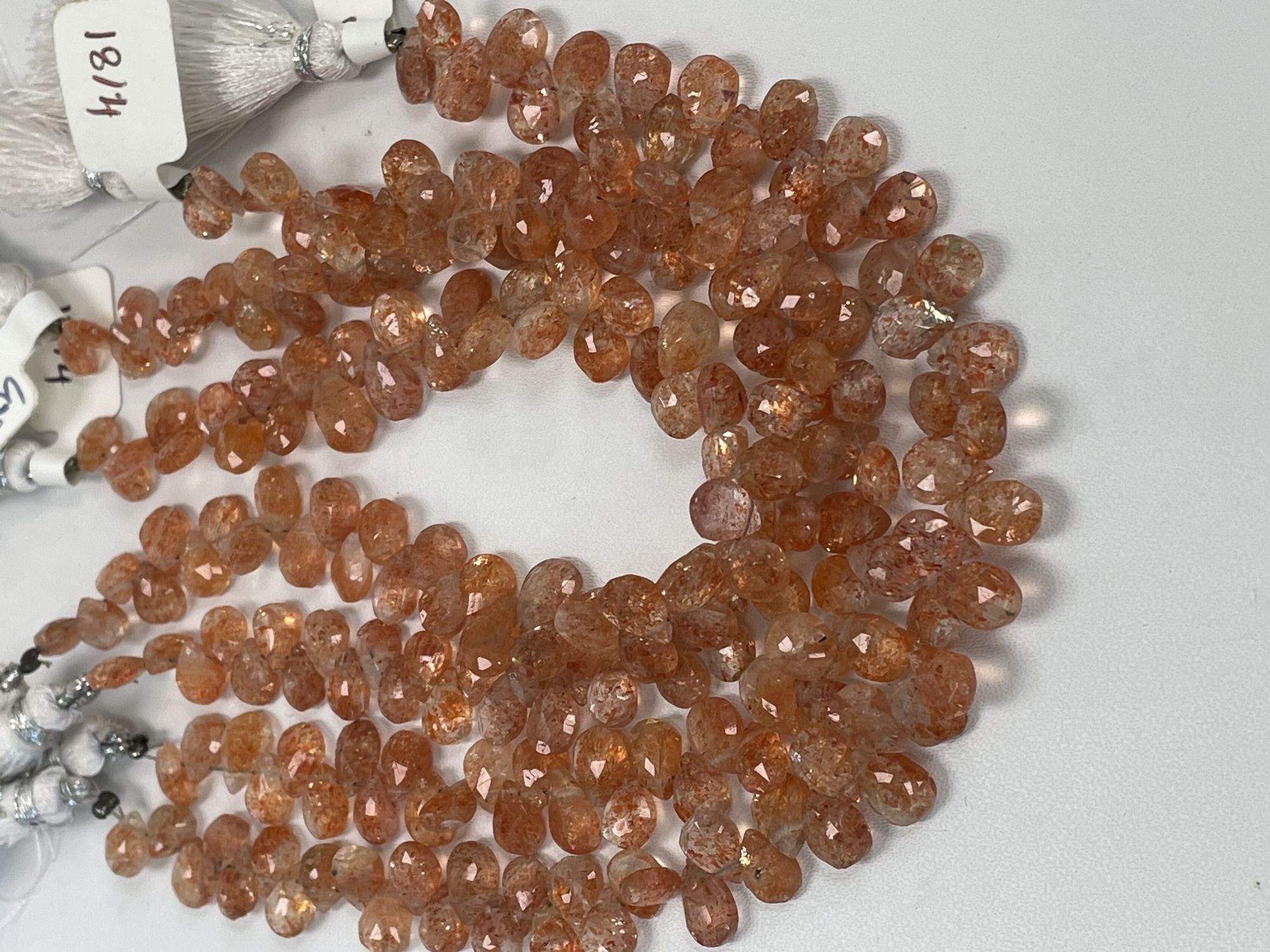 Sunstone Pear Faceted