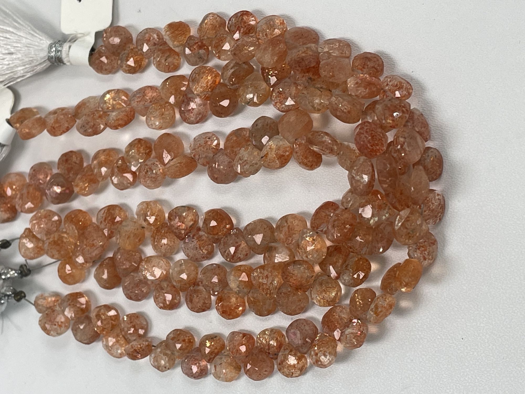 Sunstone Heart Faceted