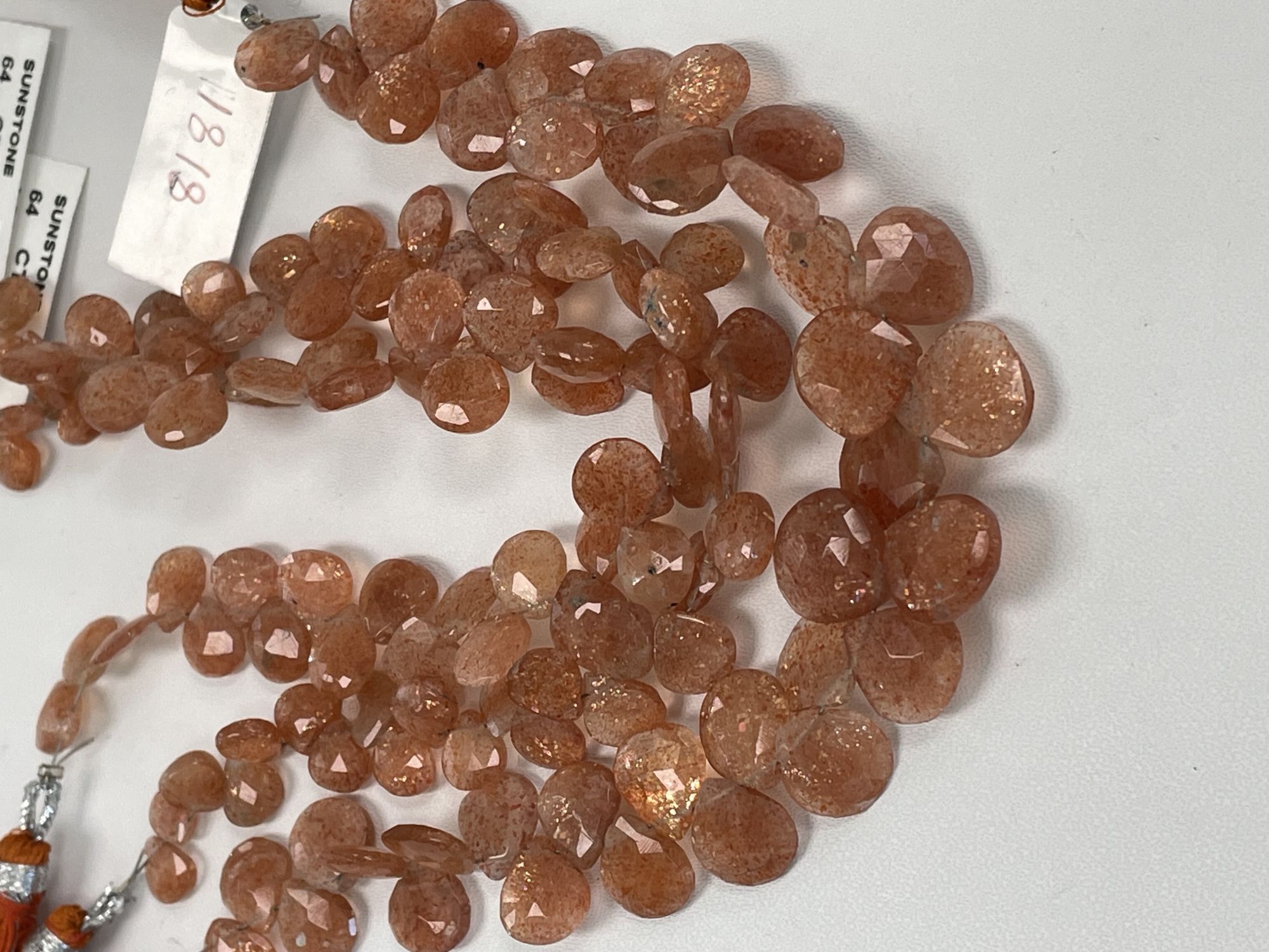 Sunstone Heart Faceted