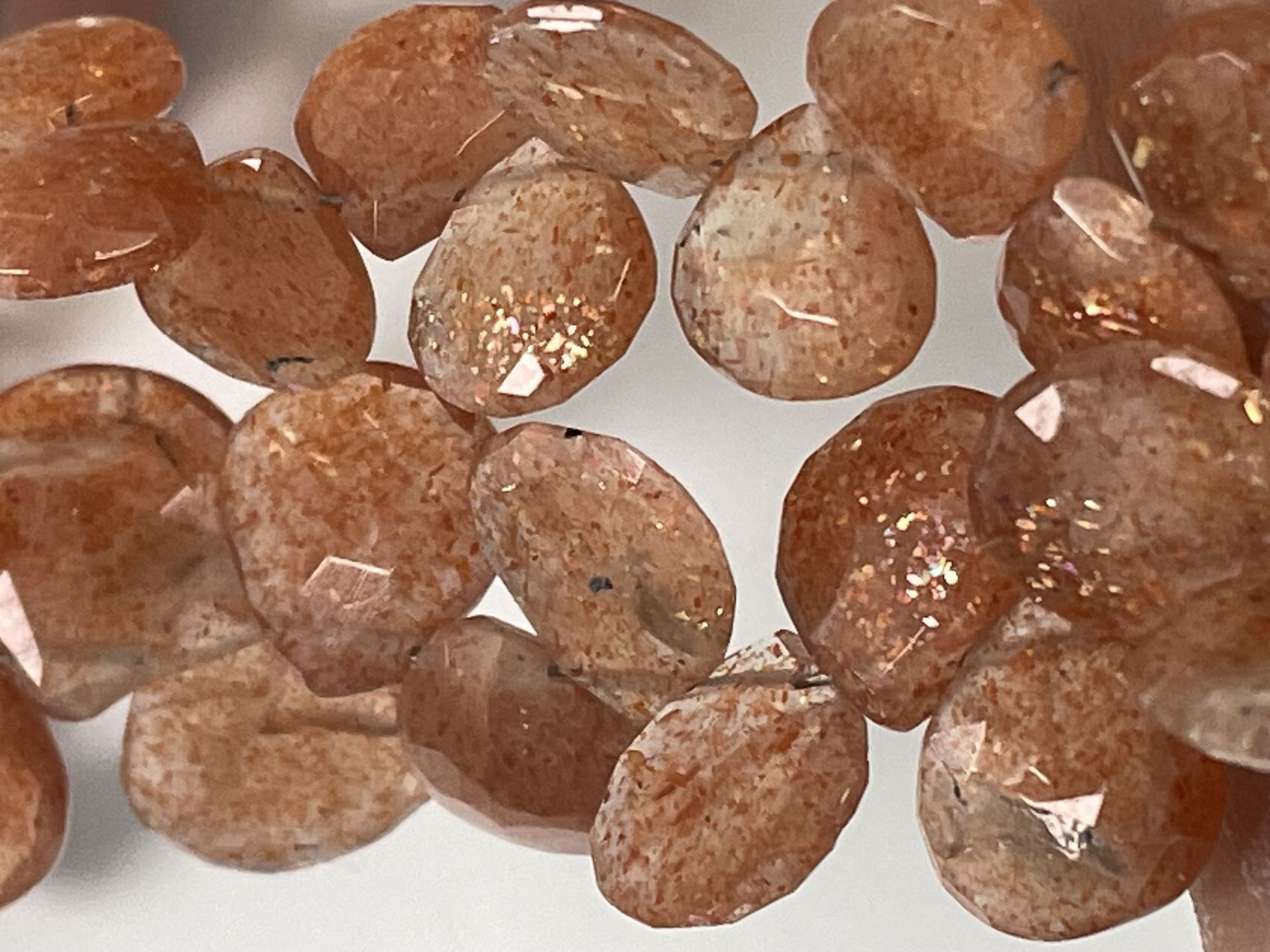 Sunstone Heart Faceted