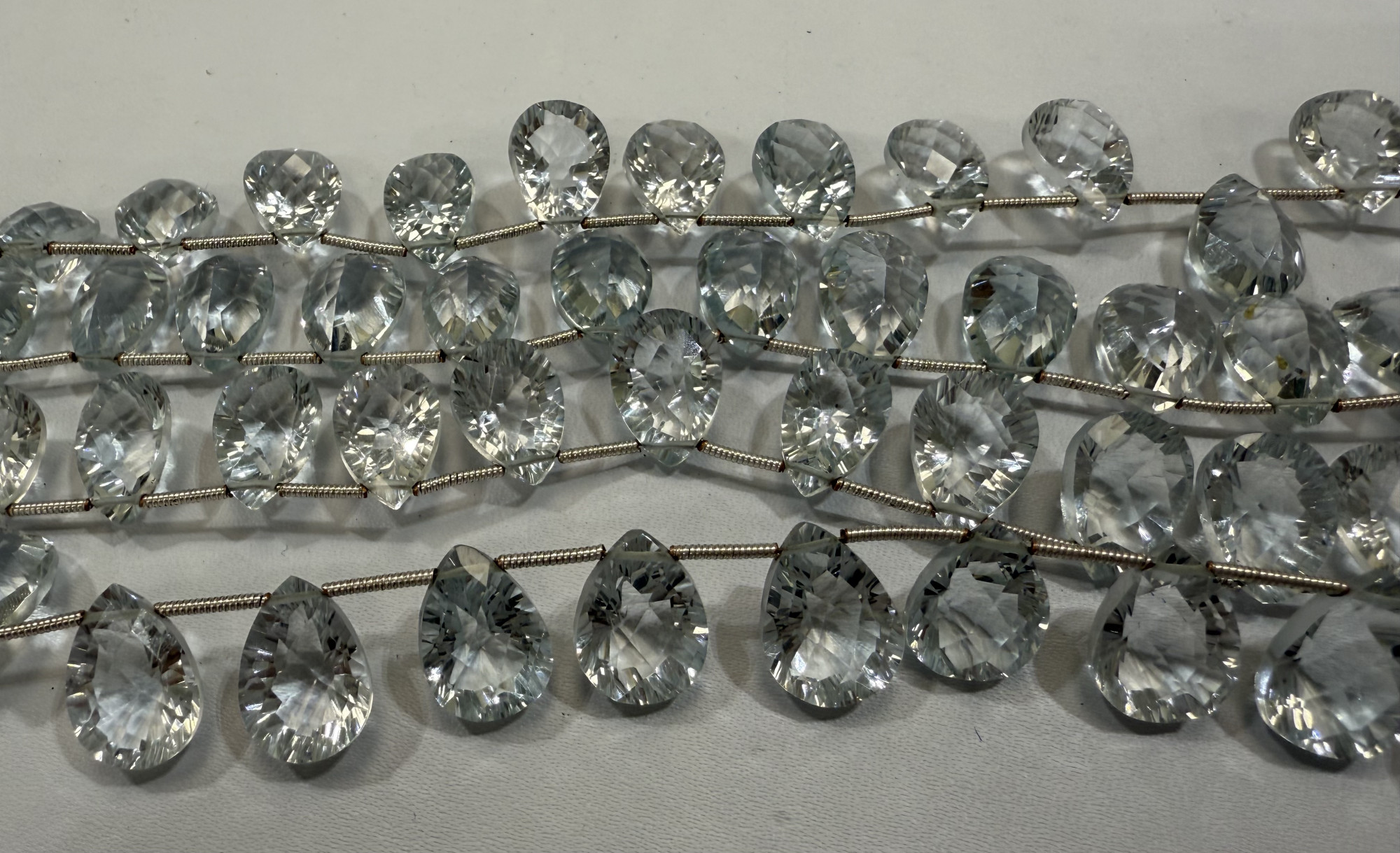 Hydro Quartz Pears Faceted
