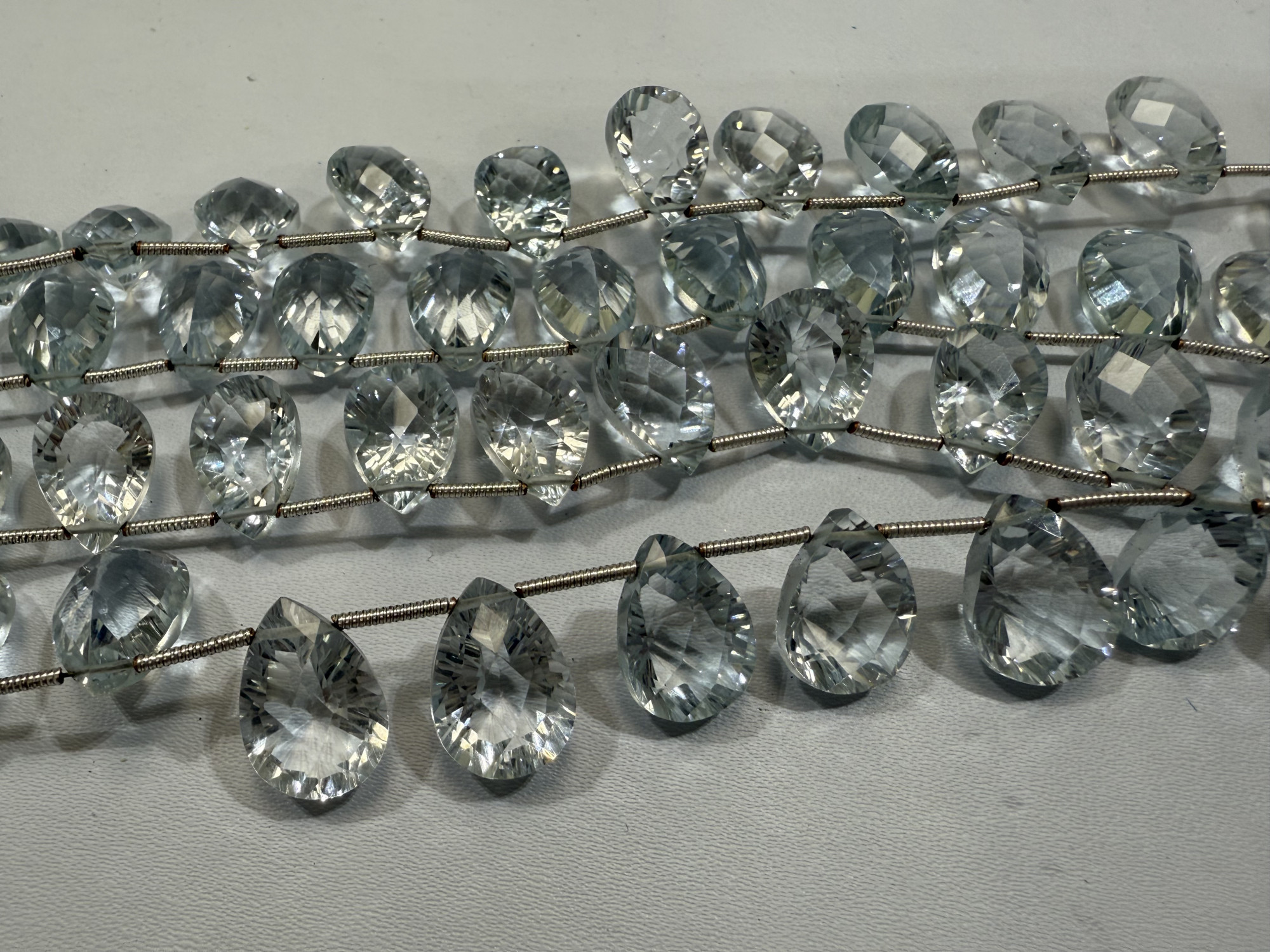 Hydro Quartz Pears Faceted