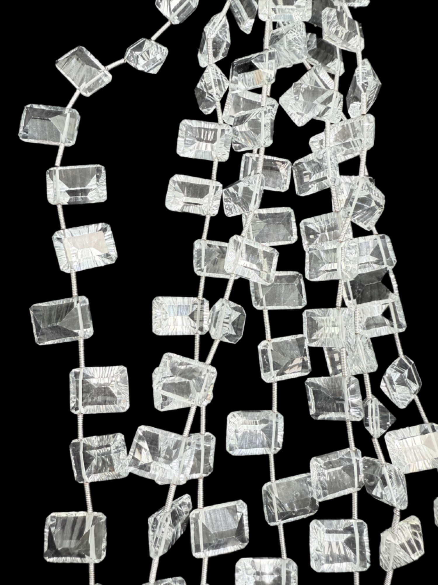 Hydro Quartz Rectangle Faceted