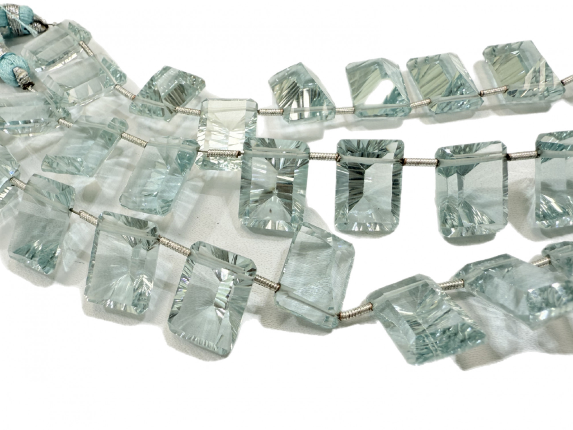 Aqua Hydro Quartz Rectangle Faceted