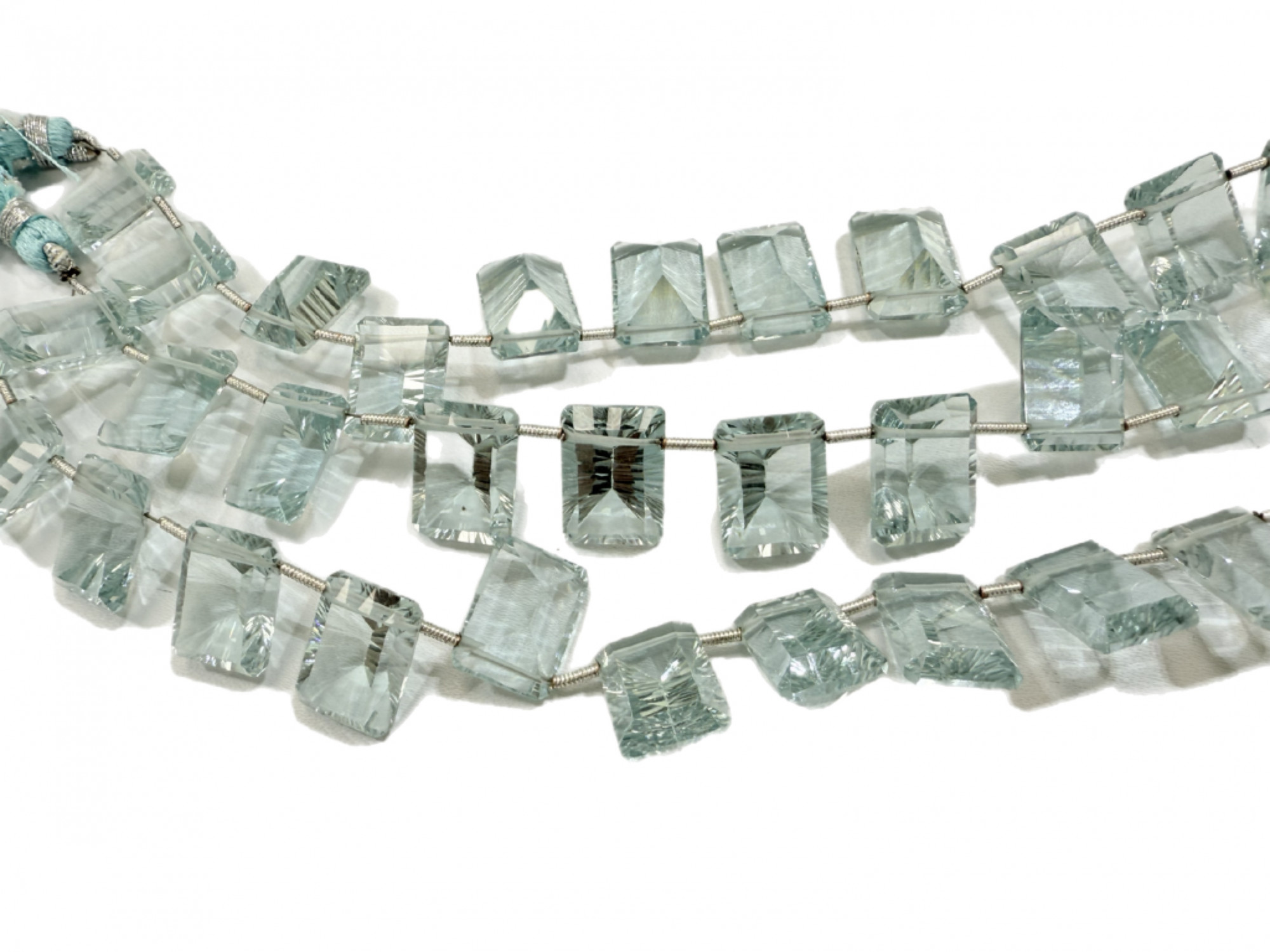 Aqua Hydro Quartz Rectangle Faceted