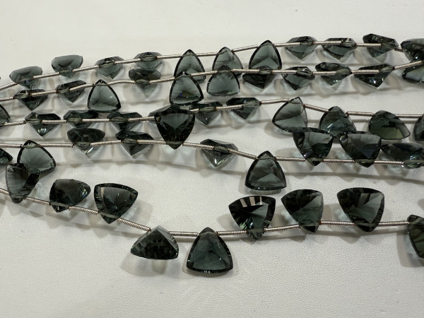 Grey  Hydro Quartz Trillions Faceted