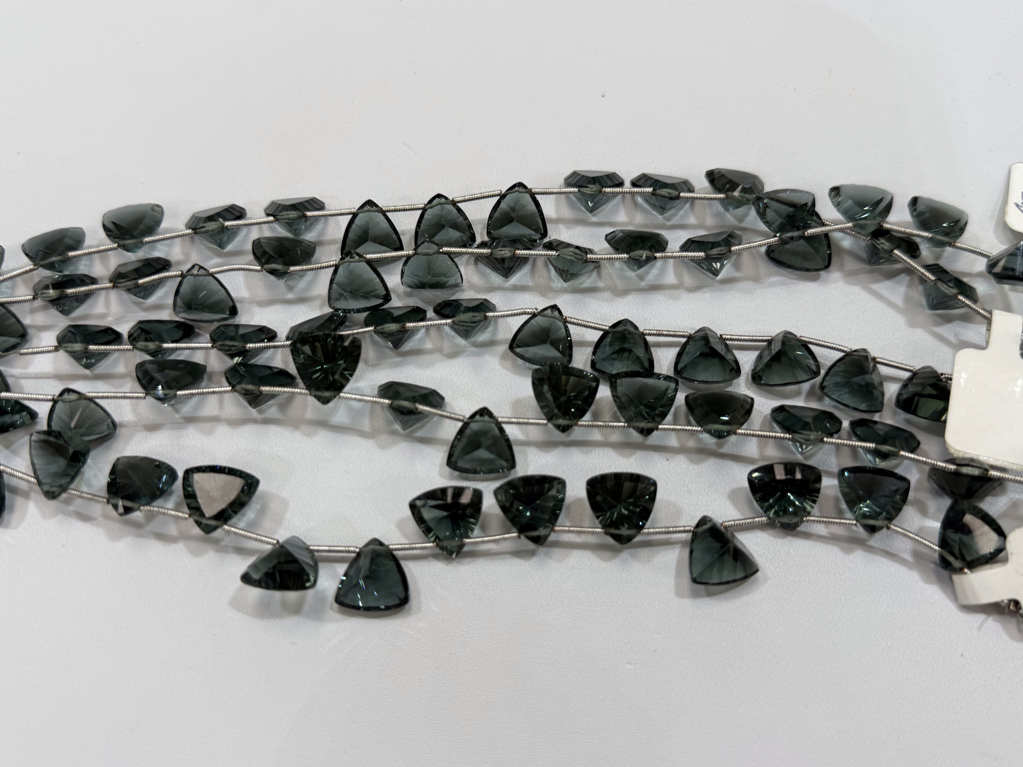 Grey Hydro Quartz Trillions Faceted