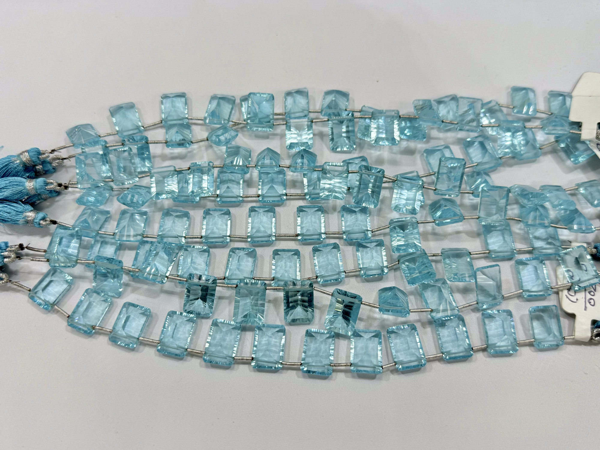 Sky Blue Hydro Quartz Rectangle Faceted