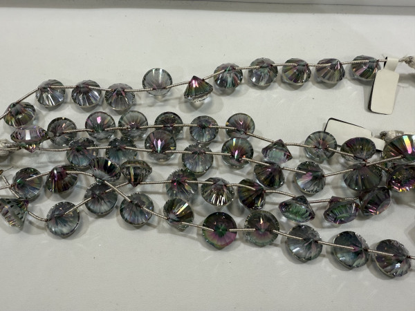 Mystic Quartz Cone  Faceted