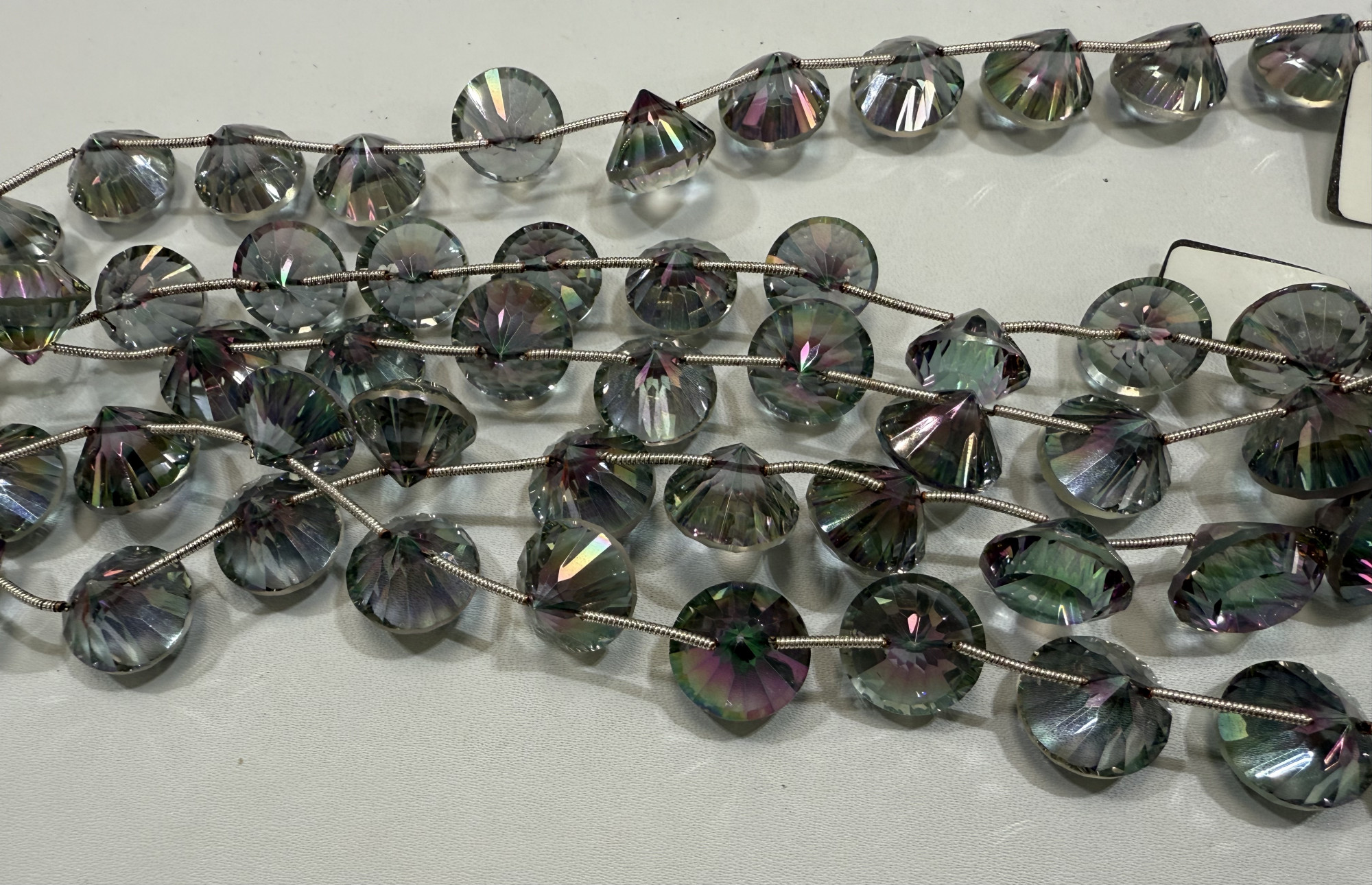 Mystic Quartz Cone  Faceted