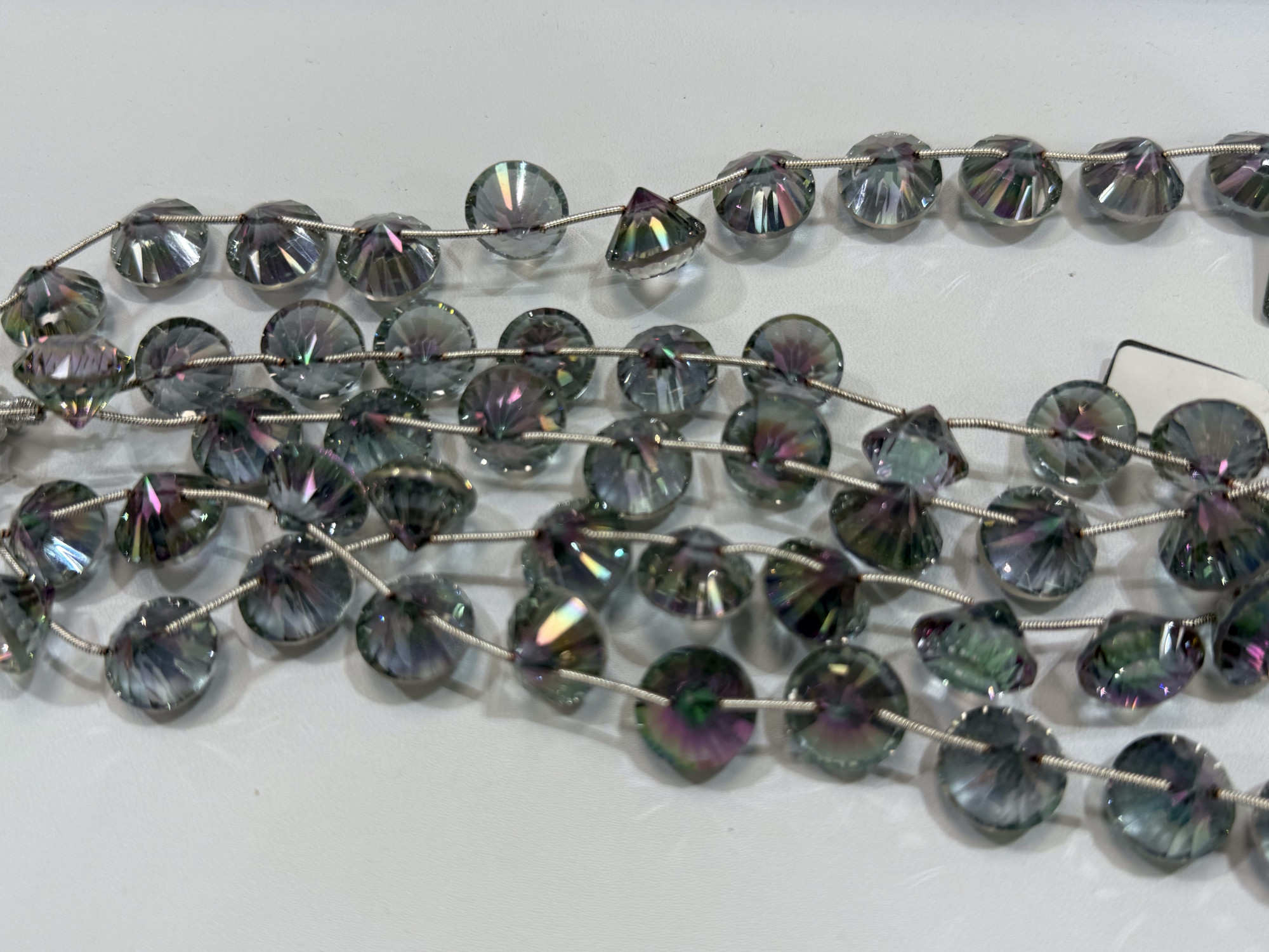 Mystic Quartz Cone  Faceted