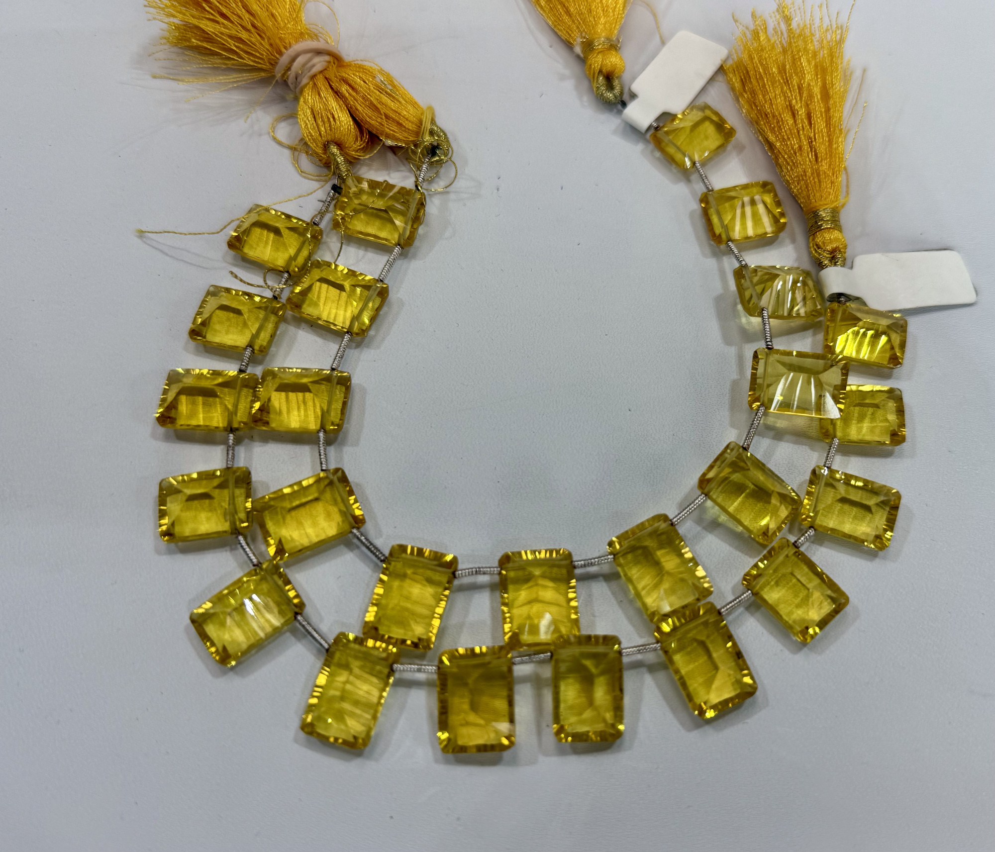 Yellow Hydro Quartz Rectangle Faceted
