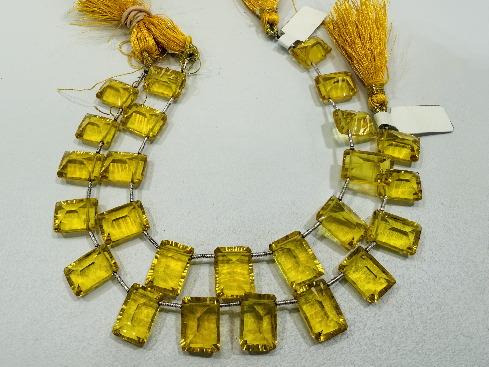 Yellow Hydro Quartz Rectangle Faceted