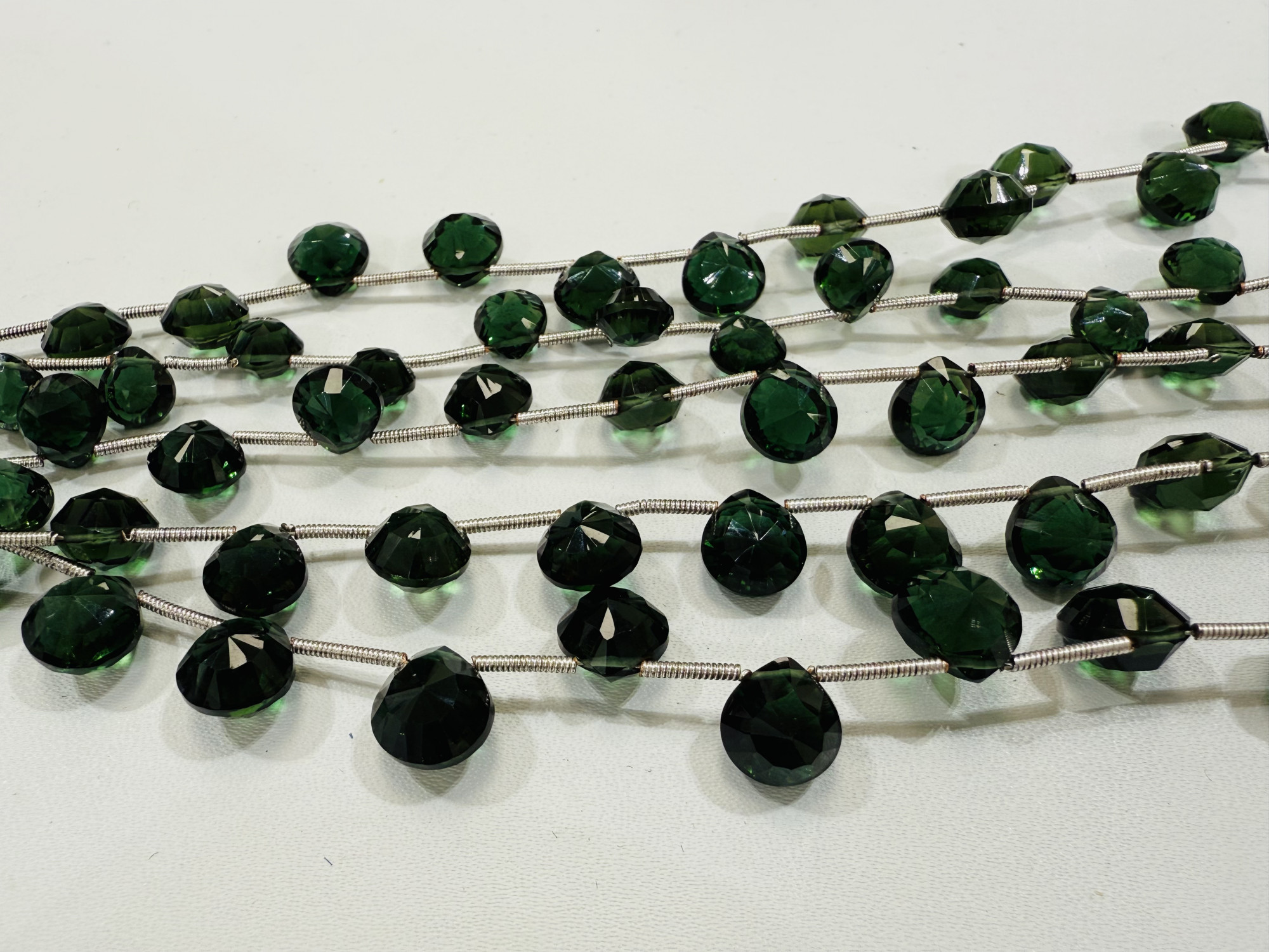 Hydro Quartz Hearts Faceted