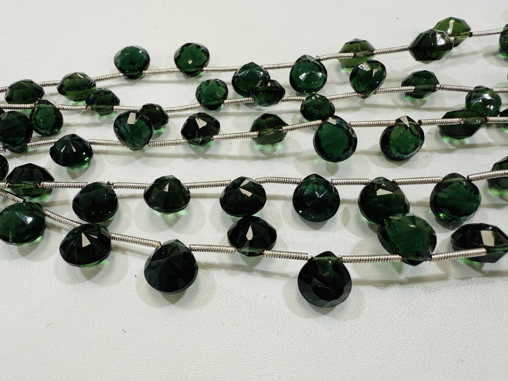 Hydro Quartz Hearts Faceted