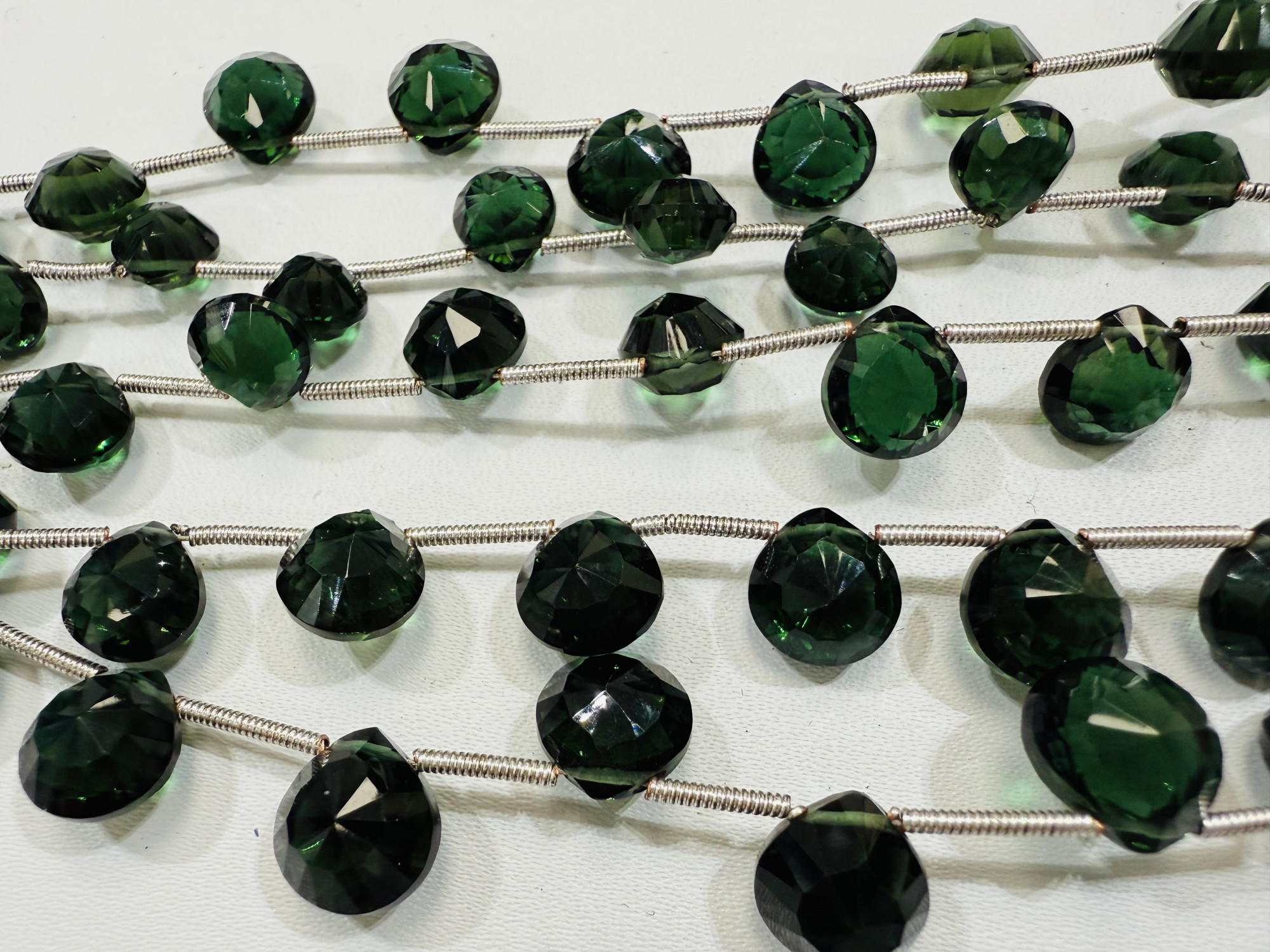 Hydro Quartz Hearts Faceted