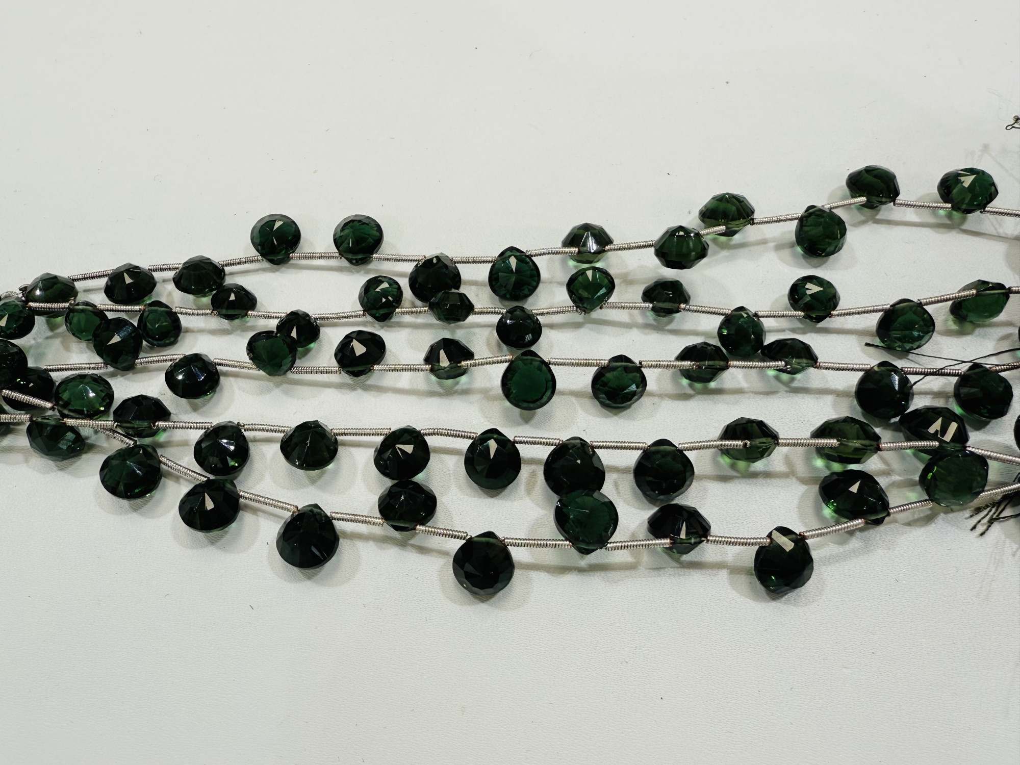 Hydro Quartz Hearts Faceted