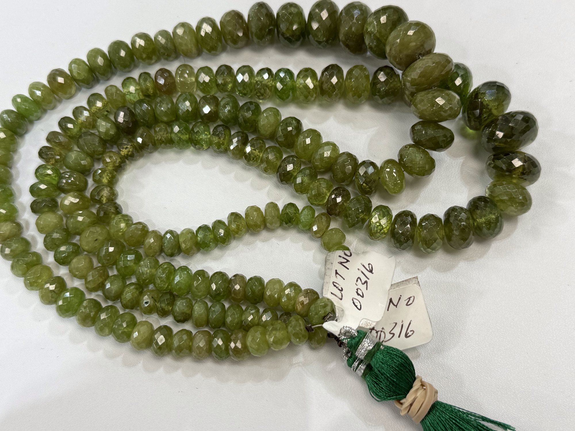 Sphene Rondelle Faceted