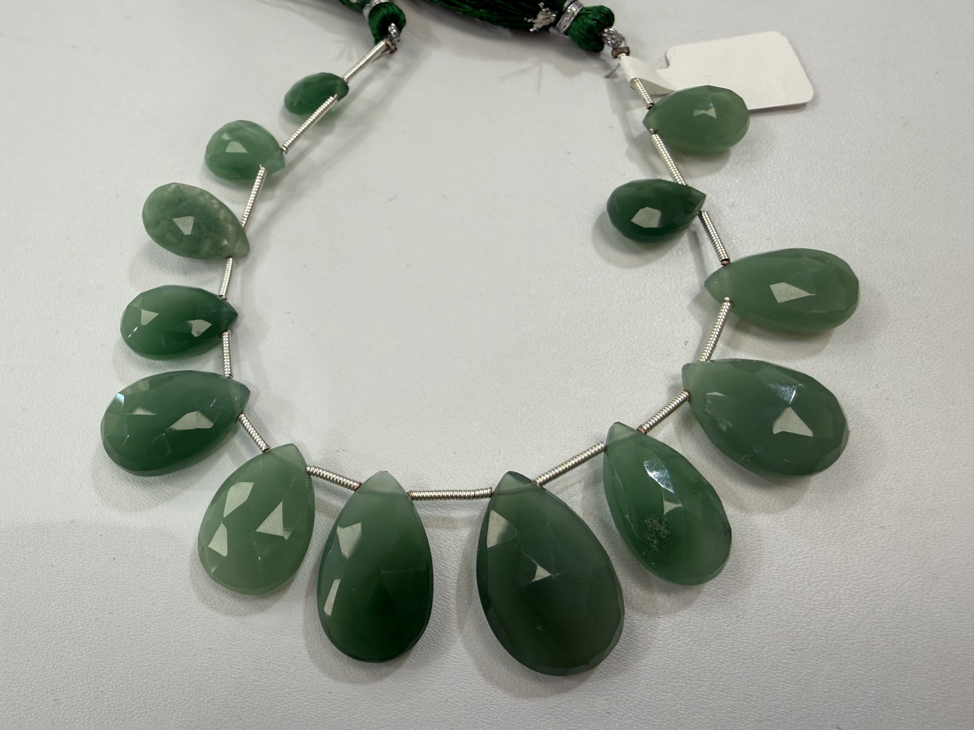 Aventurine Pears Faceted