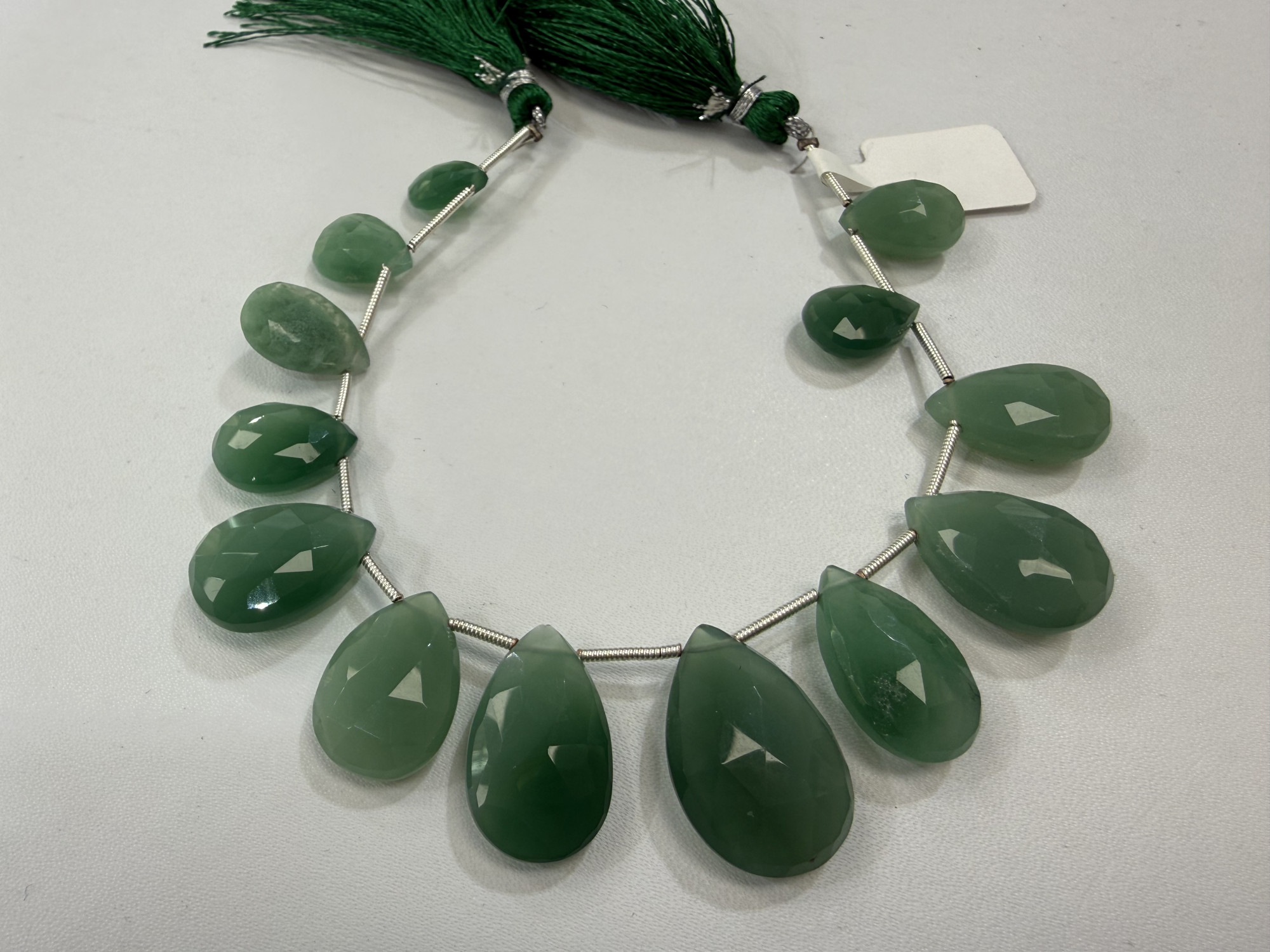 Aventurine Pears Faceted