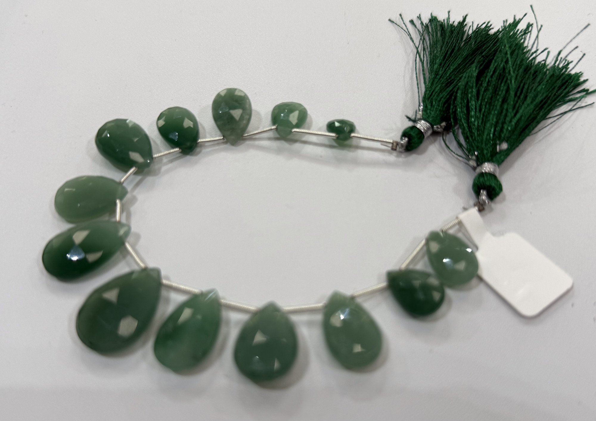 Aventurine Pears Faceted