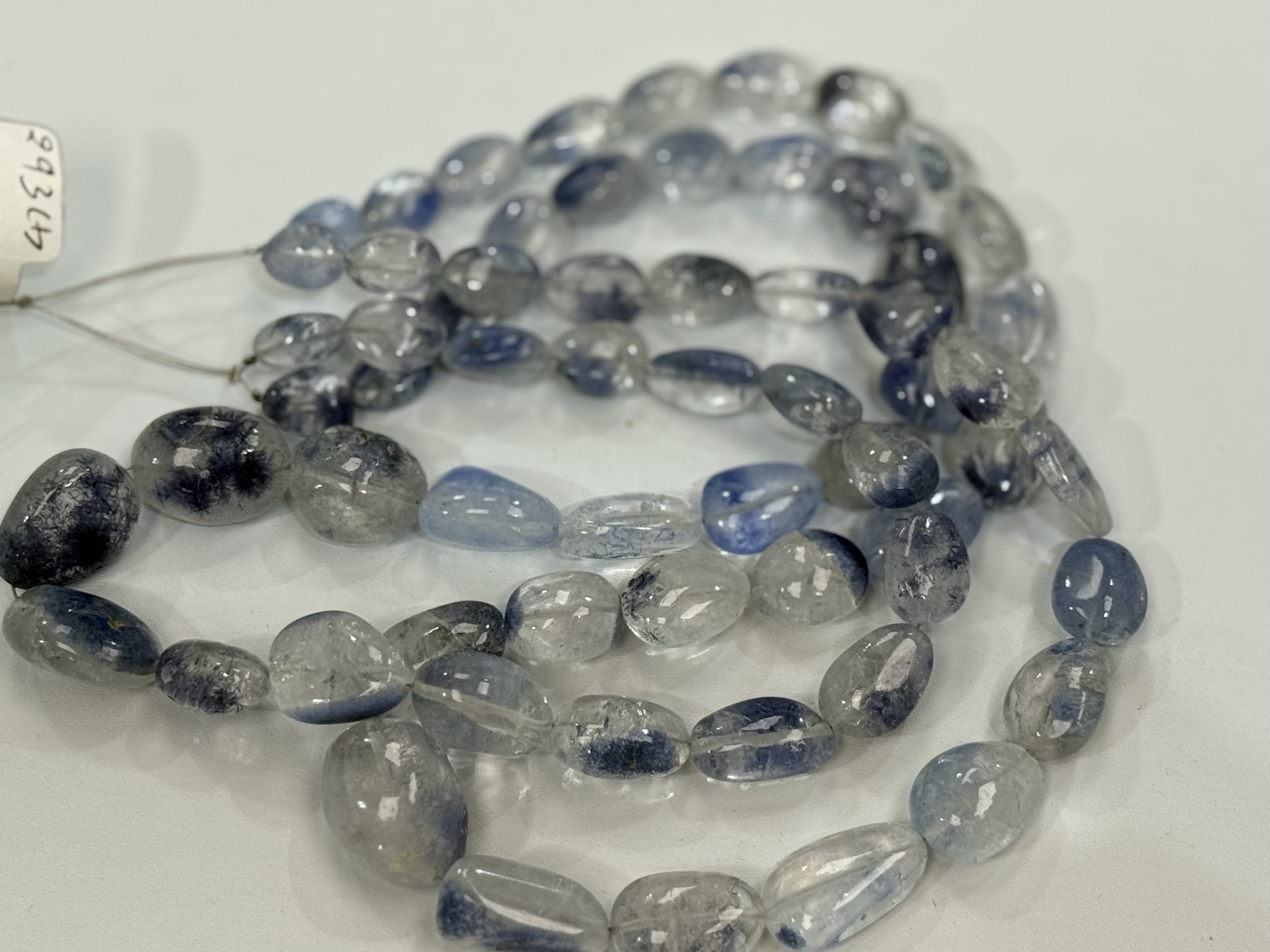Natural Dumortierite Quartz Nuggets Smooth