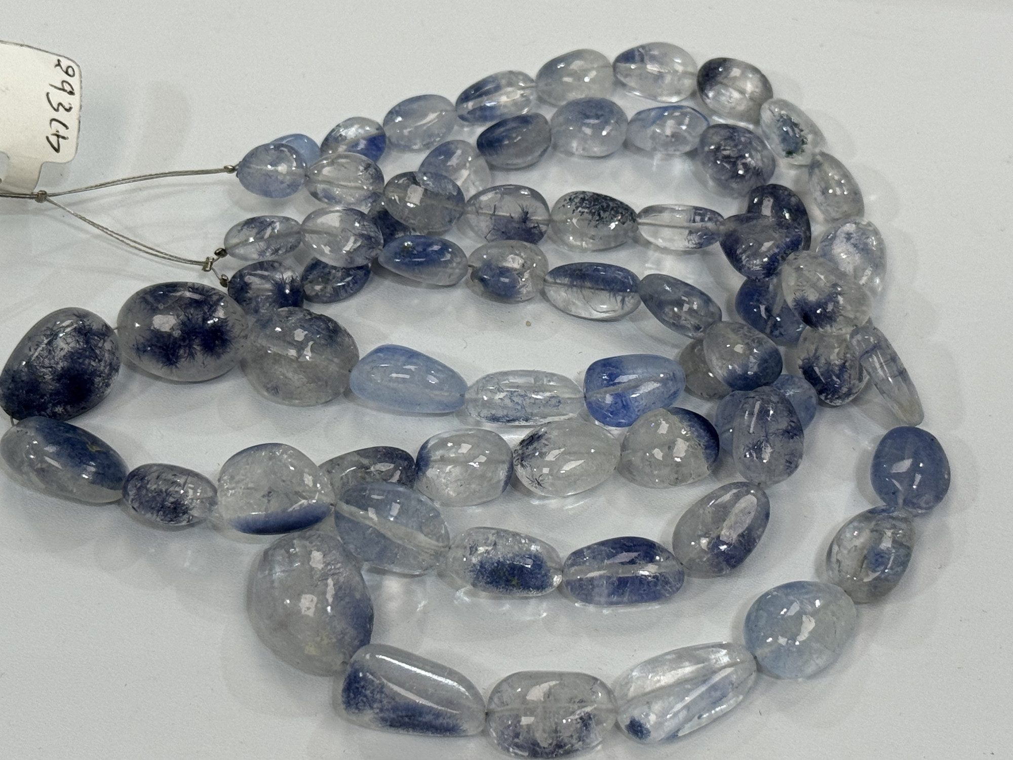 Natural Dumortierite Quartz Nuggets Smooth