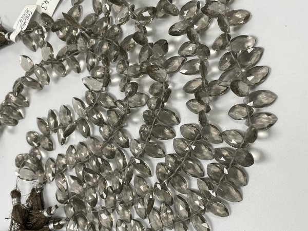 Smokey Hydro Quartz Marquise Faceted