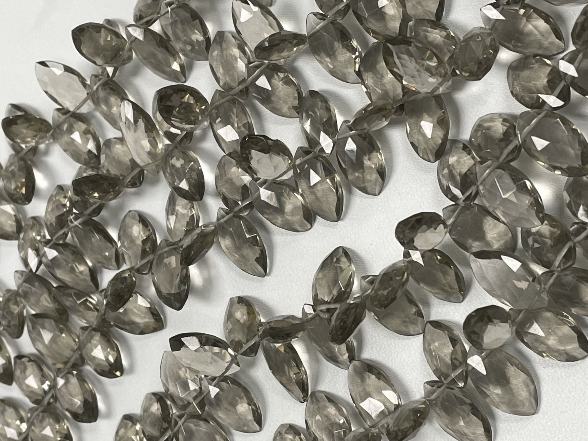 Smokey Hydro Quartz Marquise Faceted