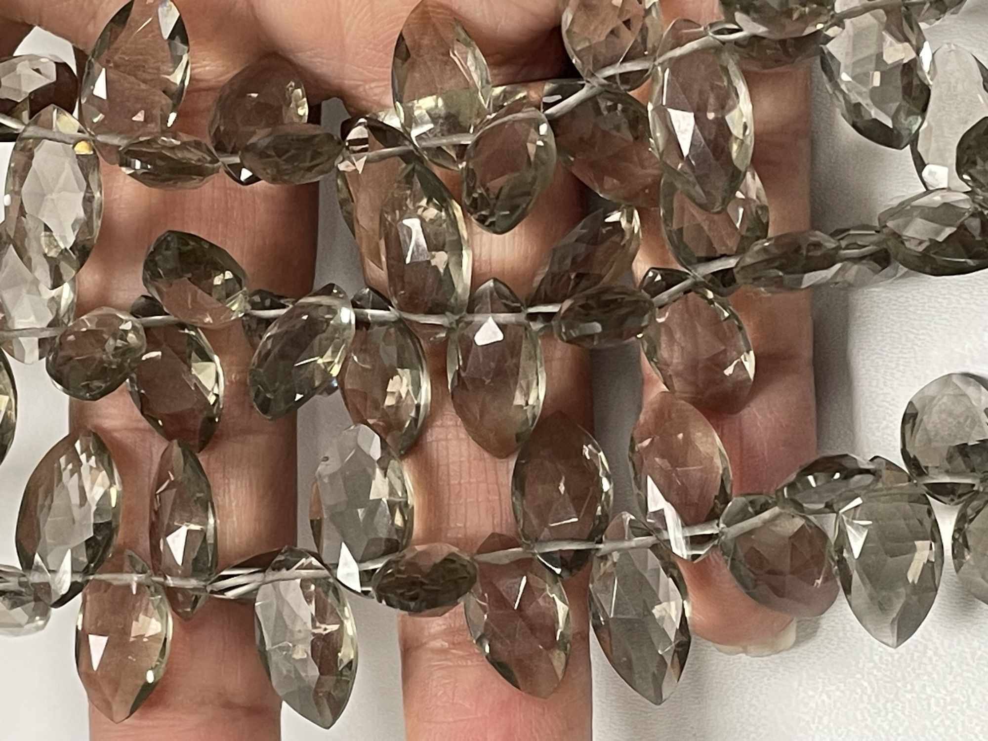 Smokey Hydro Quartz Marquise Faceted